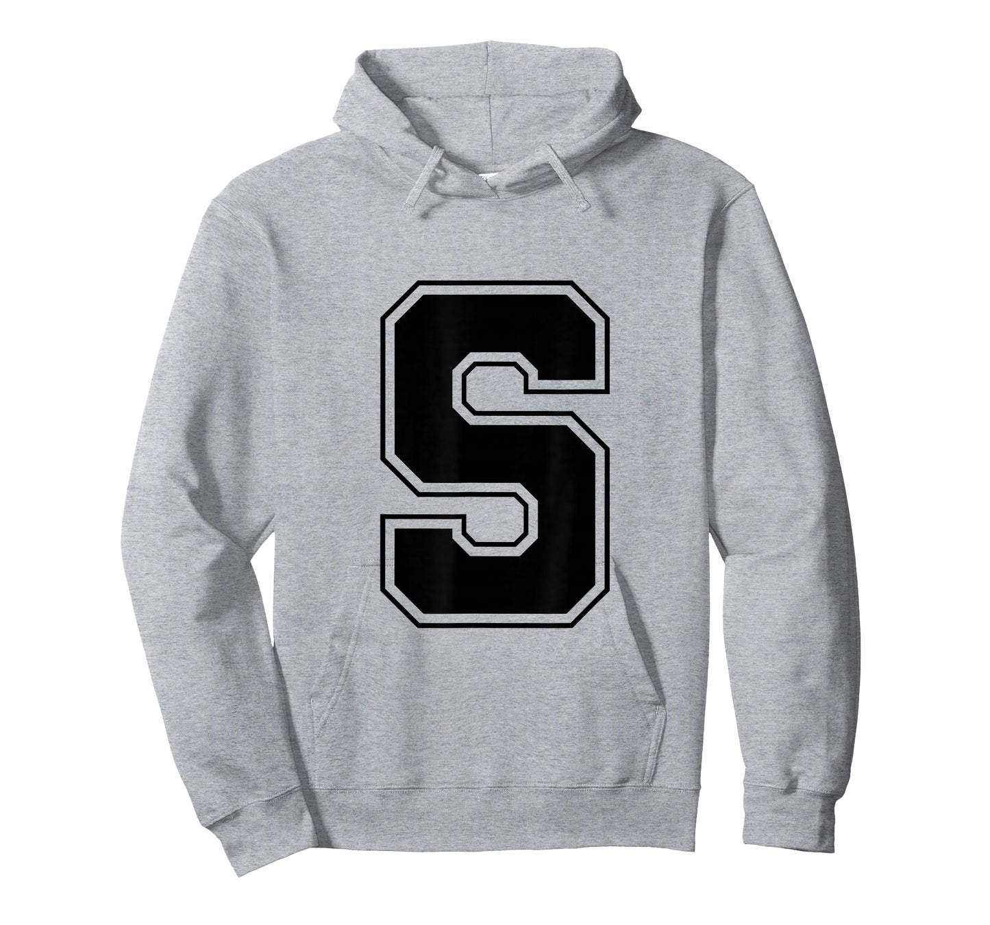 Letter S Big Bold Capital Varsity Alphabet Monogram T-Shirt