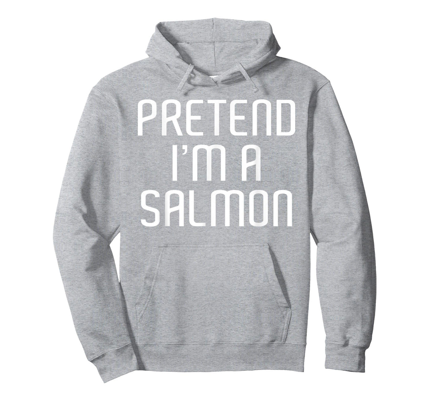 Pretend I'm A Salmon Lazy Costume Family Funny Halloween T-Shirt