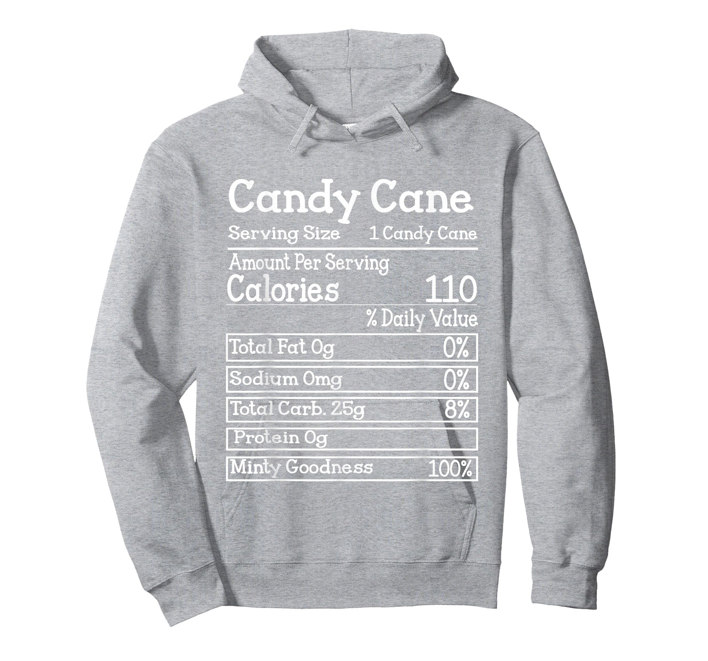 Candy Cane Nutrition Facts Christmas Matching T-Shirt