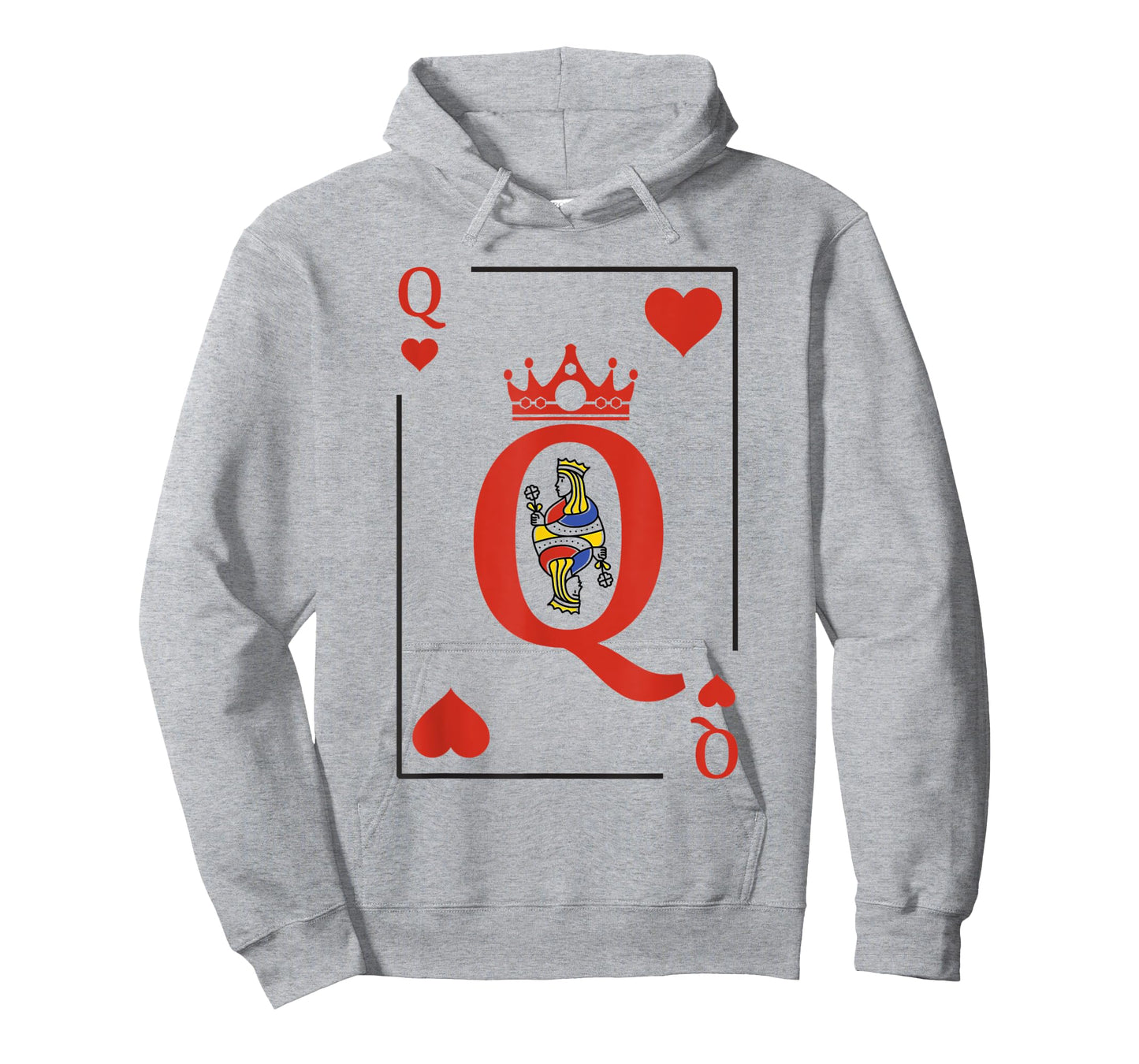 Queen Of Heart Playing Card Poker Halloween Costume Matching T-Shirt