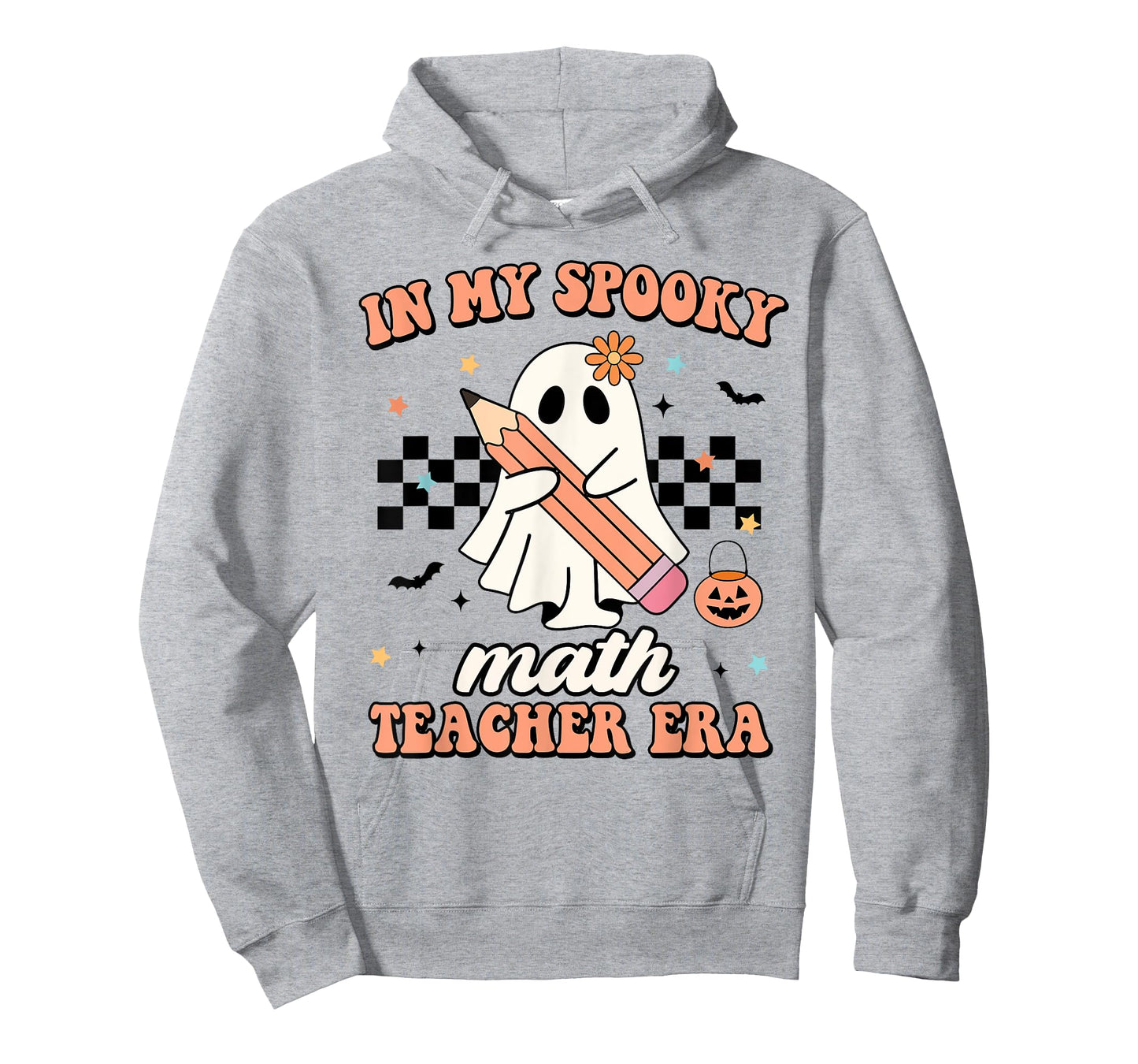 In My Spooky Math Teacher Era Groovy Retro Halloween Costume T-Shirt for Men Women