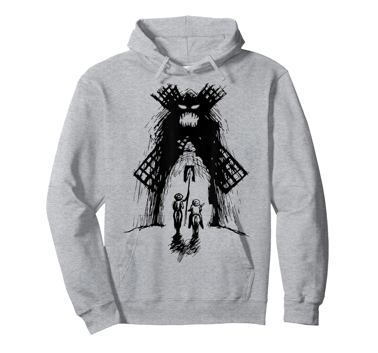 Don Quixote and Sancho vs Monster Windmill T-Shirt