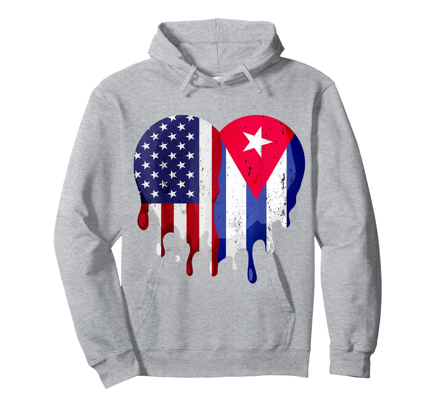 American Cuban Hispanic Heritage Month Cuba Flag Heart T-Shirt