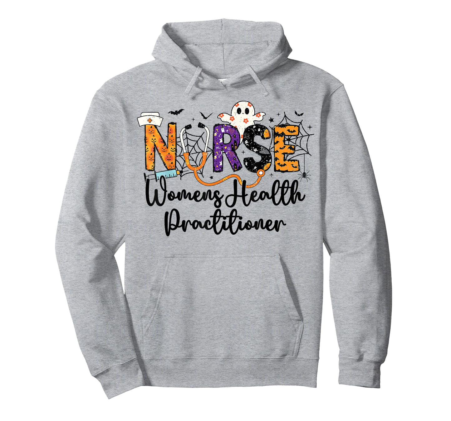 Women Health Practitioner Nurse WHNP Ghost Halloween Nursing T-Shirt