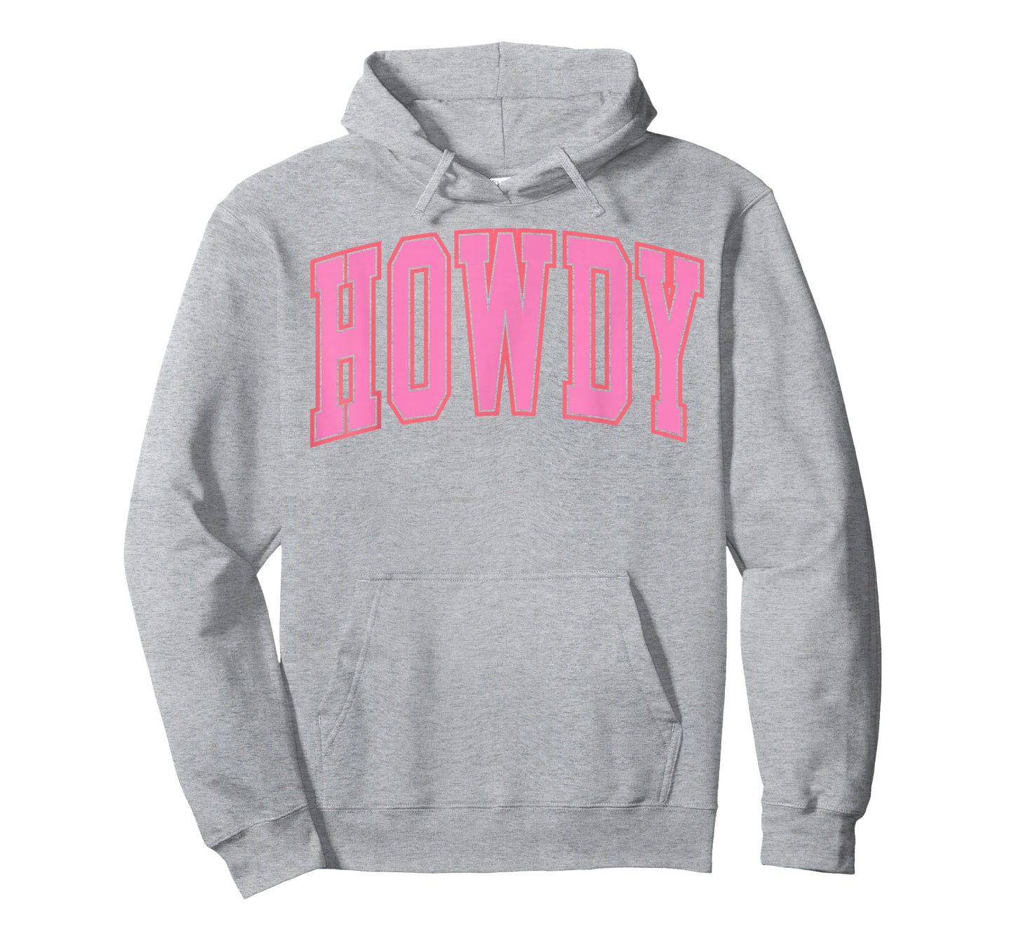 Preppy Cowgirl Varsity Pink Howdy Western Women Girls T-Shirt