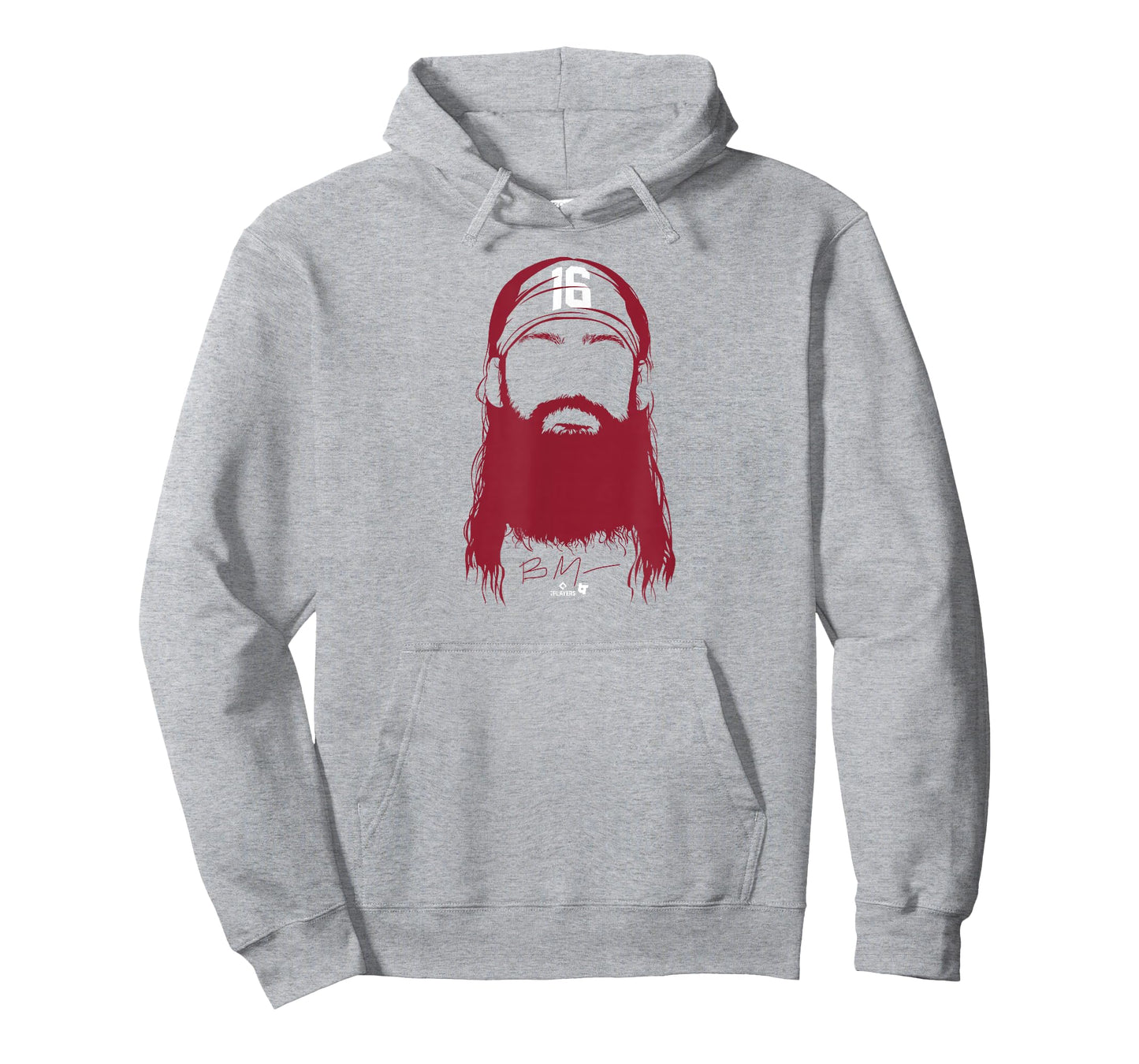 Brandon Marsh - Philly Beard (Blue) - Philadelphia Baseball T-Shirt