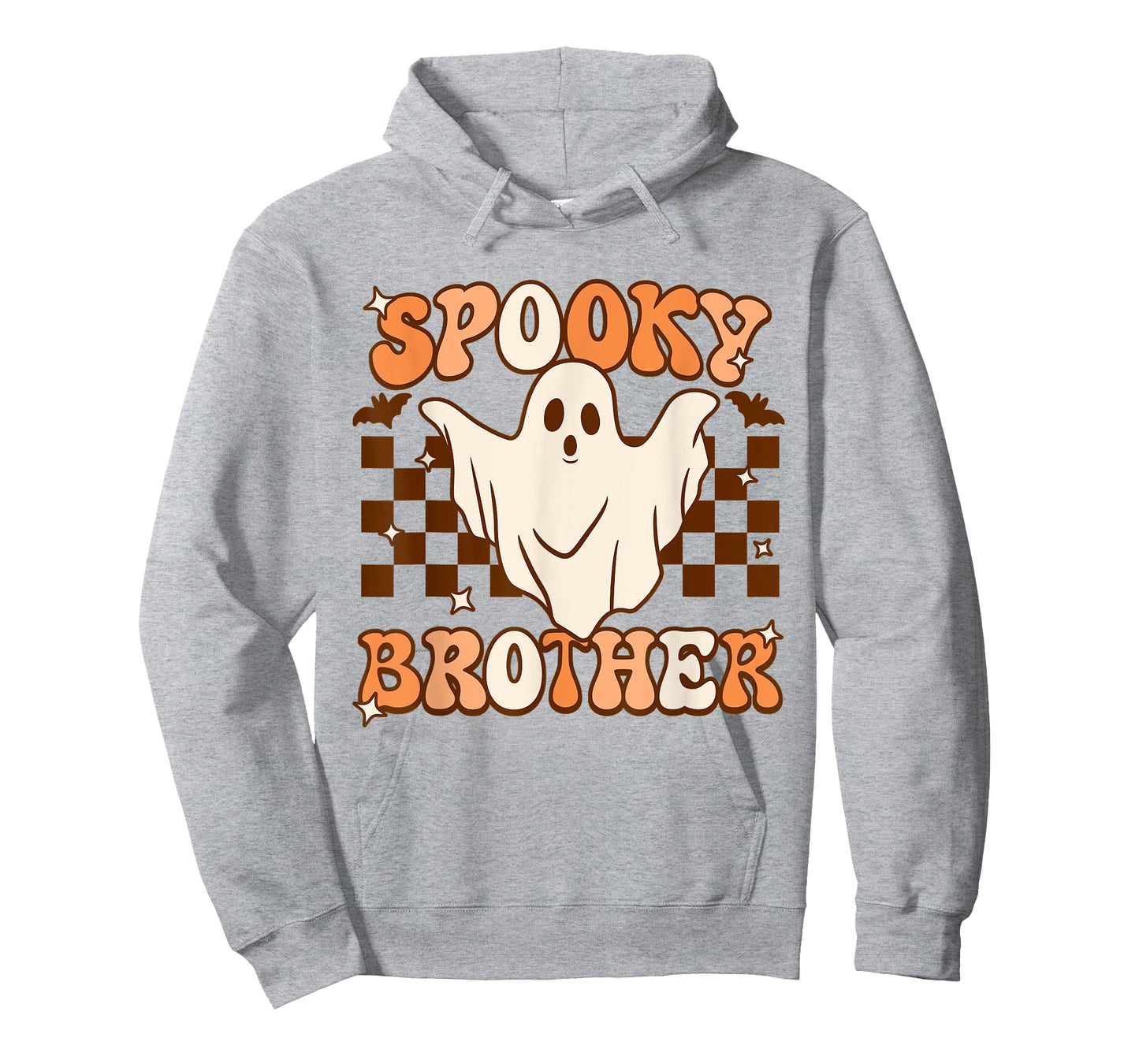 Retro Groovy Ghost Spooky Brother Costume Matching T-Shirt