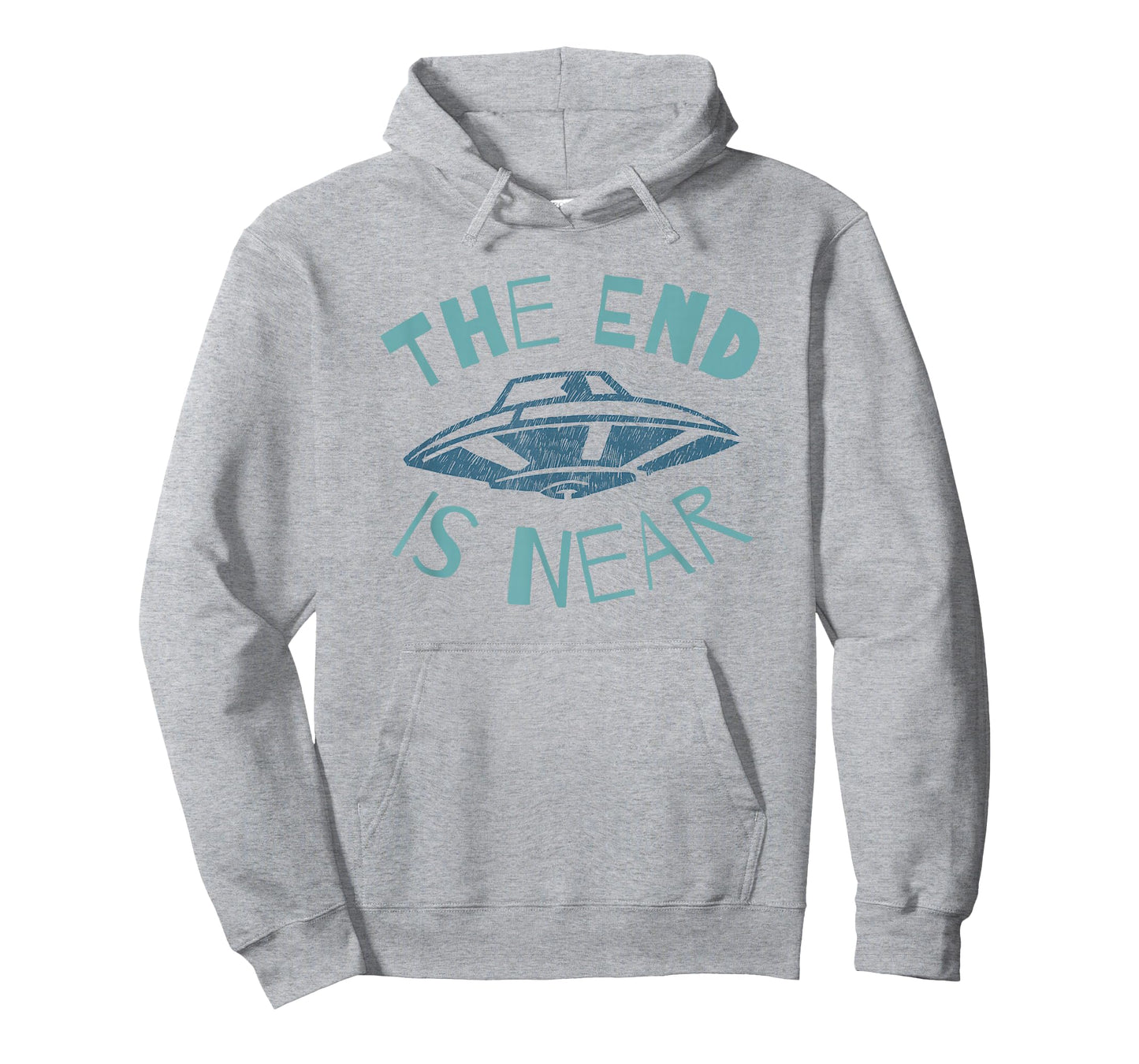 The End Is Near UFO Alien Invasion Funny Sci-Fi T-Shirt