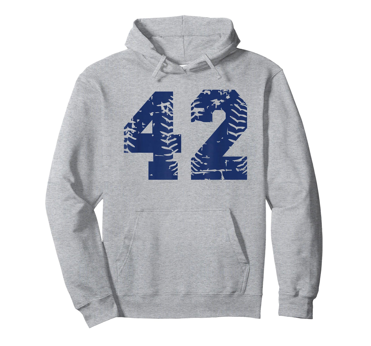 Number #42 Baseball Softball Blue Vintage Varsity Number T-Shirt