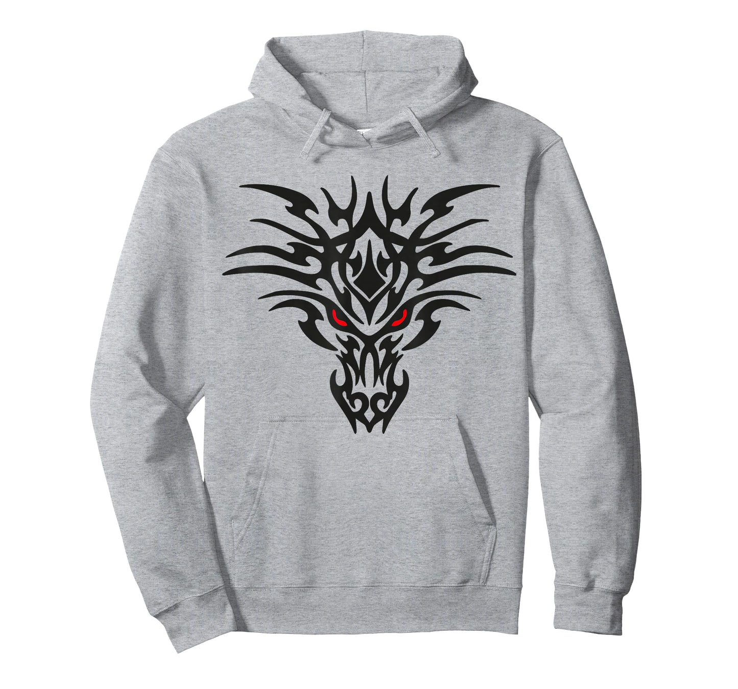 Tribal Dragon Head T Shirt Tattoo Cute Black Design Red Eyes T-Shirt