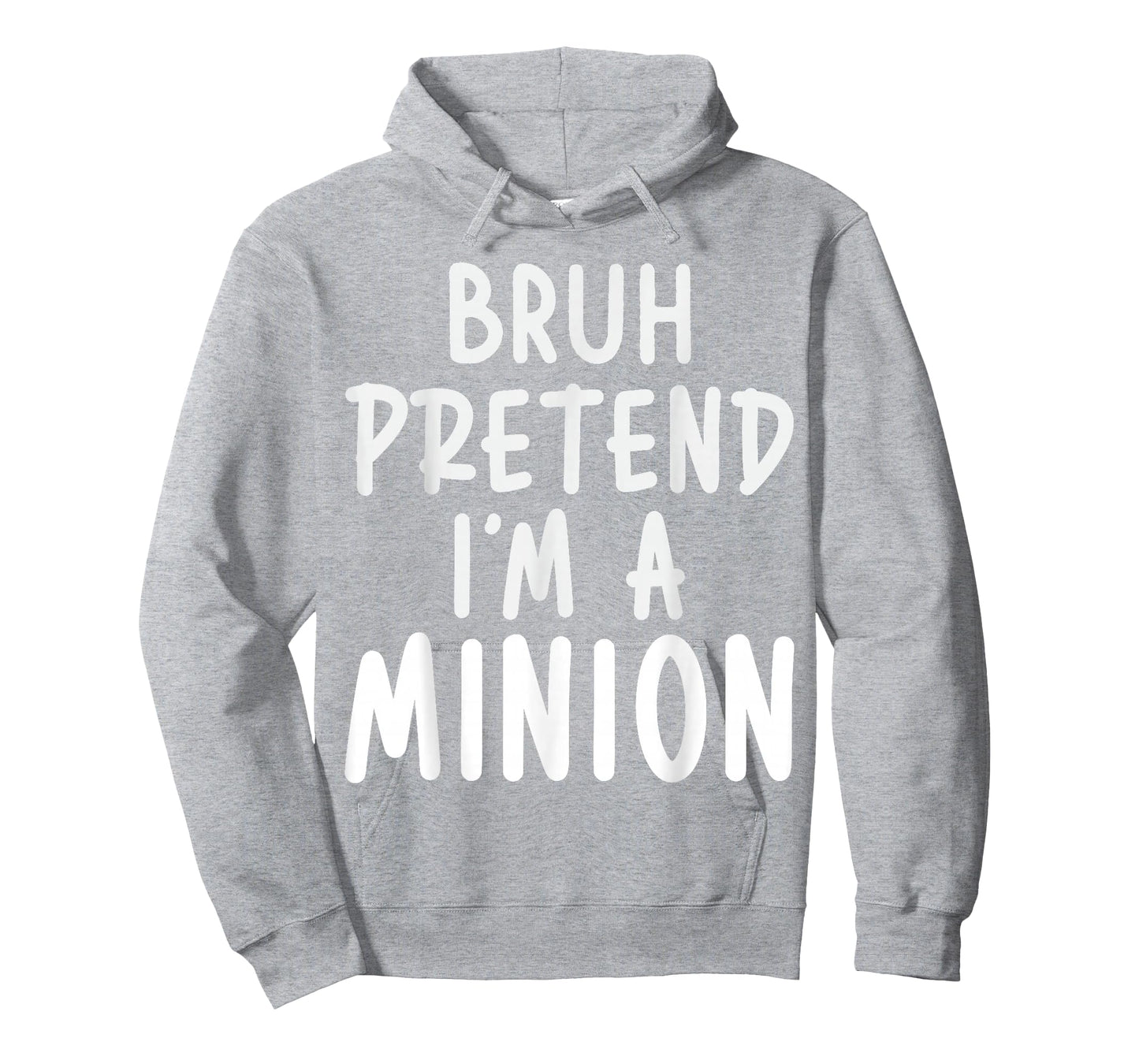 Bruh Pretend I'm Minion Costume Family Lazy Easy Halloween T-Shirt