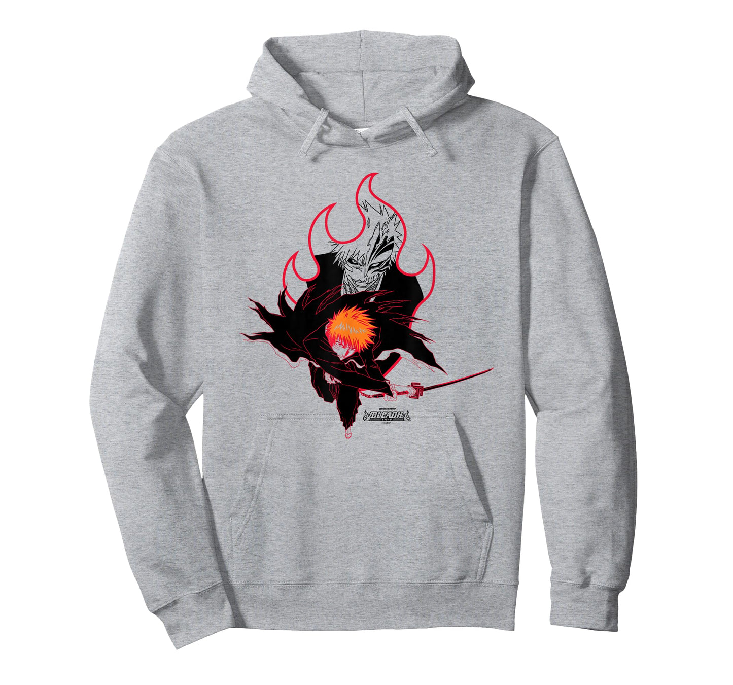 Bleach Ichigo Flame Outline Hallow Transform Anime T-Shirt