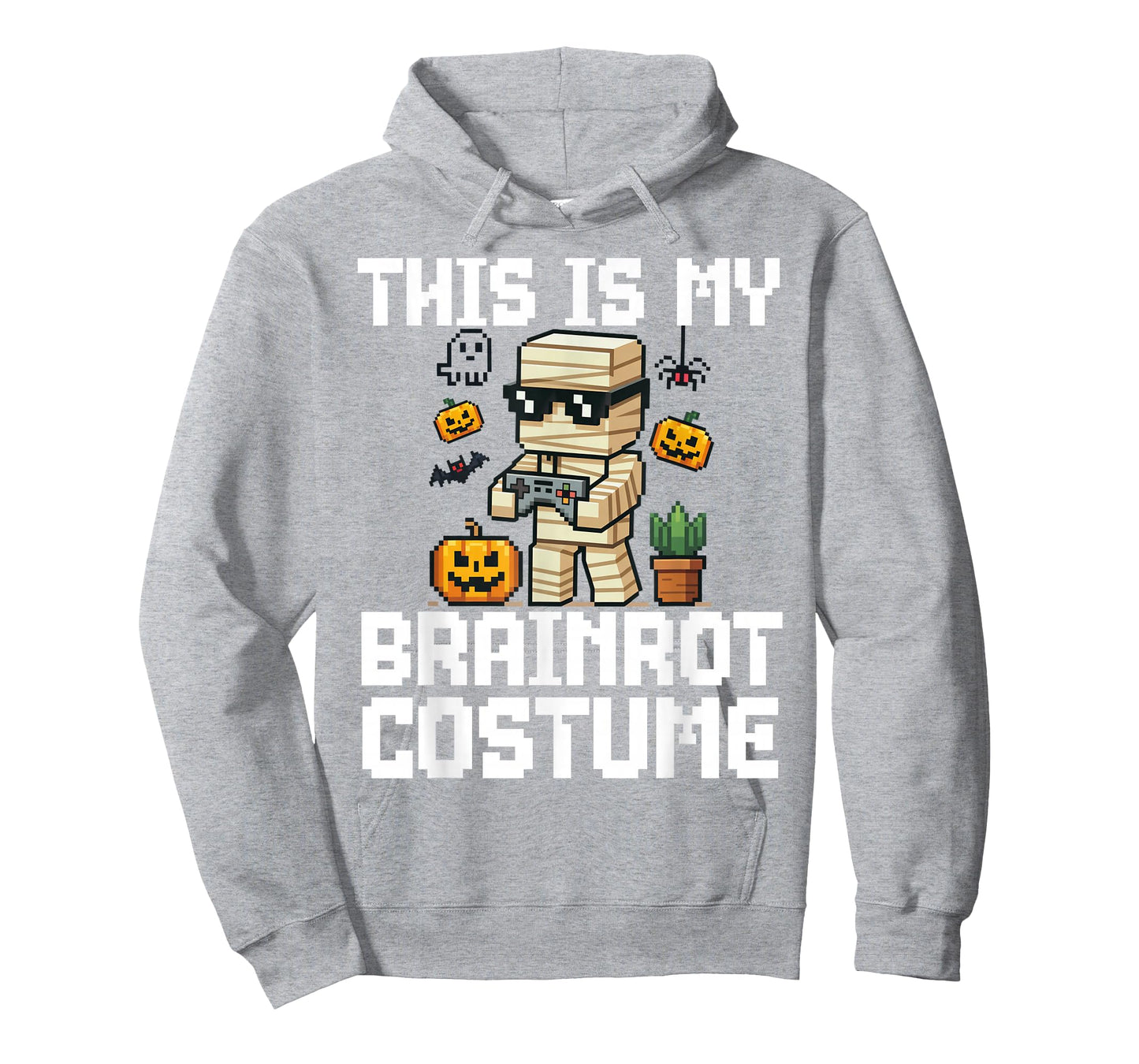 Brainrot Halloween Costume Shirt Kids Zombie Brainrot Gamer T-Shirt