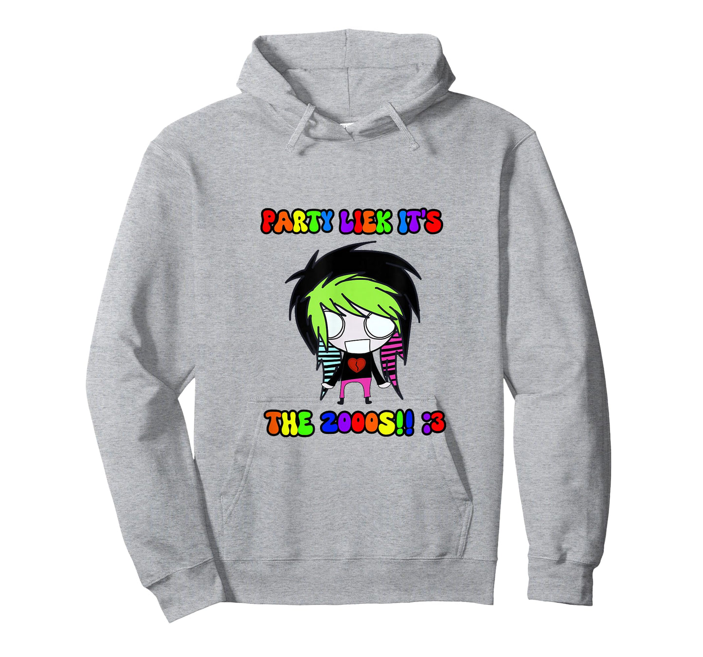Party Liek It’s The 2000’s Scene Kid Y2K Emo T-Shirt