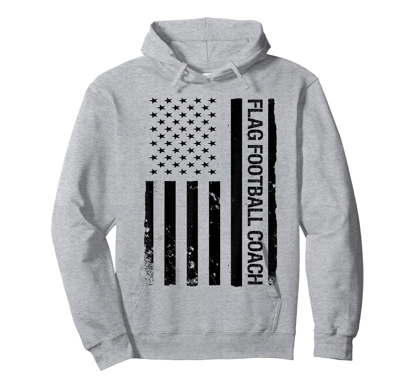 Funny Flag Football Coach USA American Flag T-Shirt
