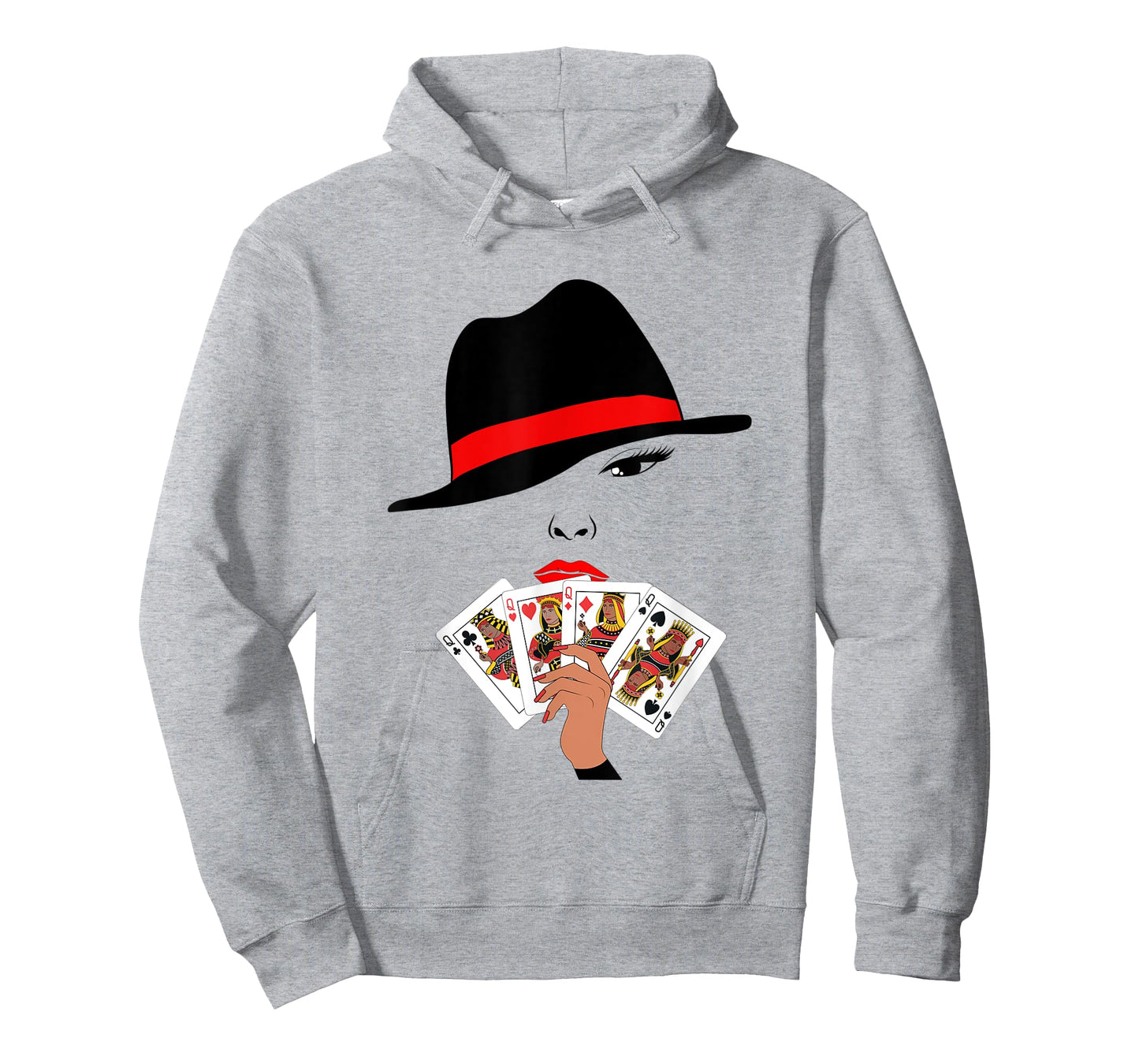 Melanin Queens Playing Cards Poker Player Gambling Hand T-Shirt