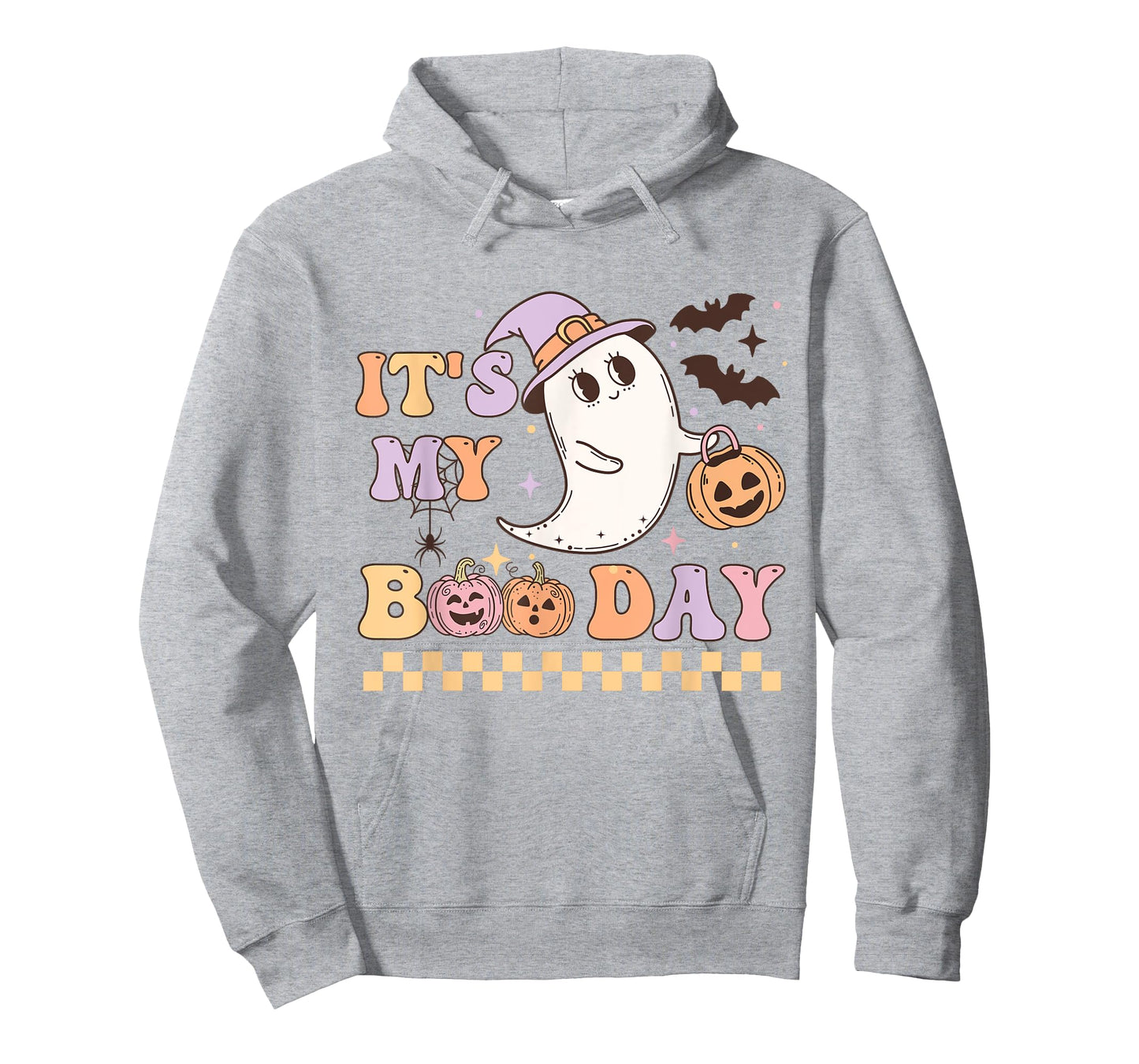 Funny Its My Boo Day Cute Halloween Birthday Ghost Pink Bow T-Shirt