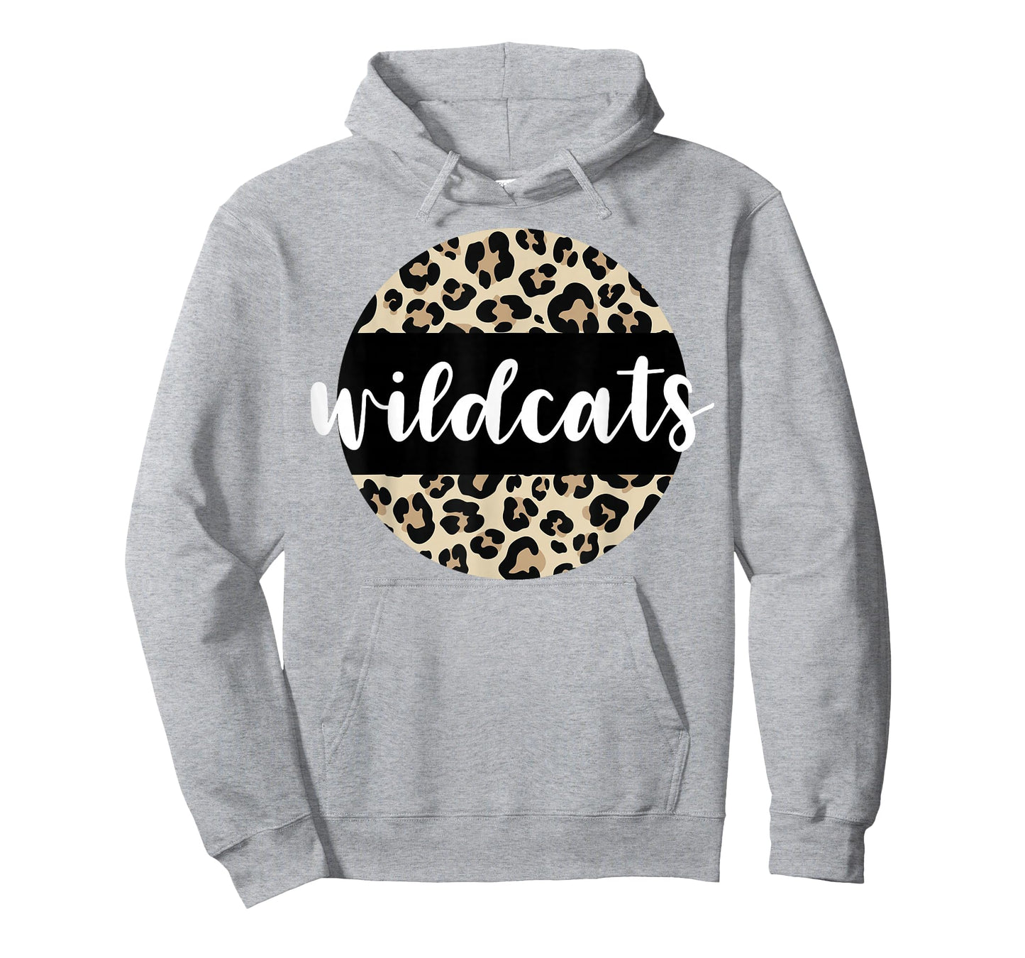 Leopard Print Wildcats Team Mascot School Spirit Game Night T-Shirt