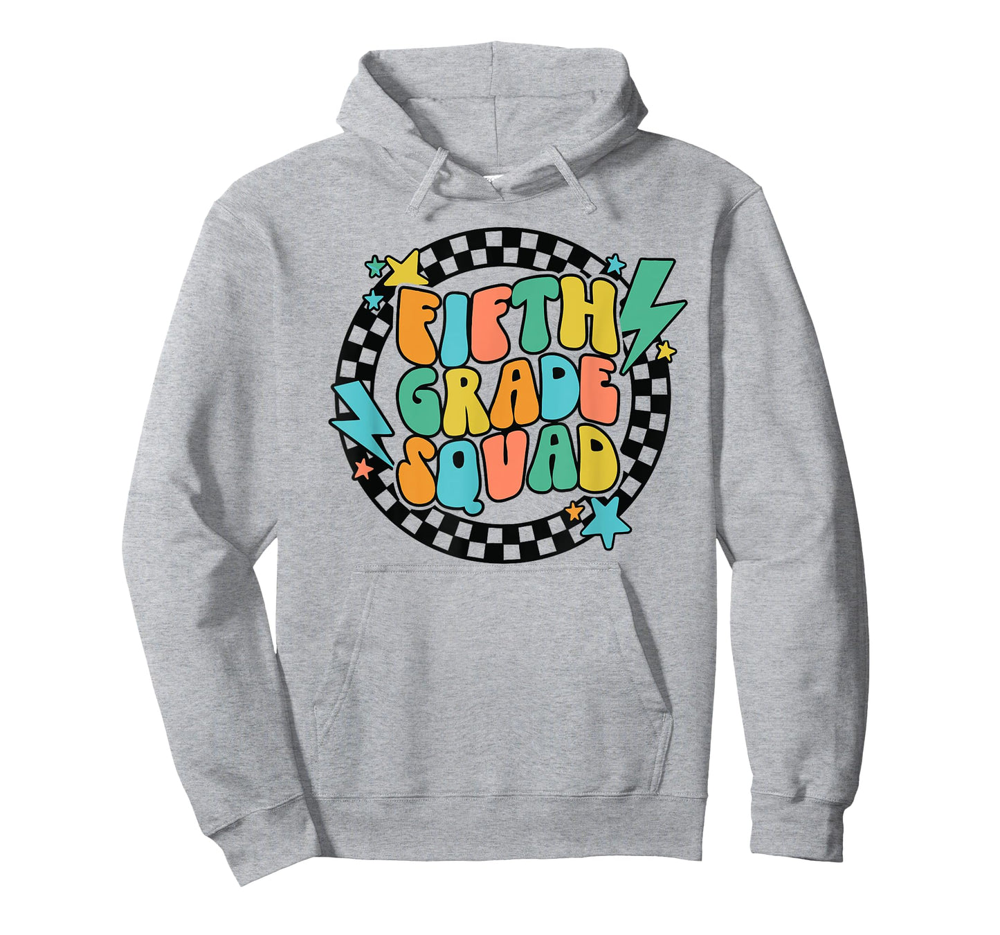 Back To School Groovy Teacher Fifth 5th Grade Crew Squad T-Shirt