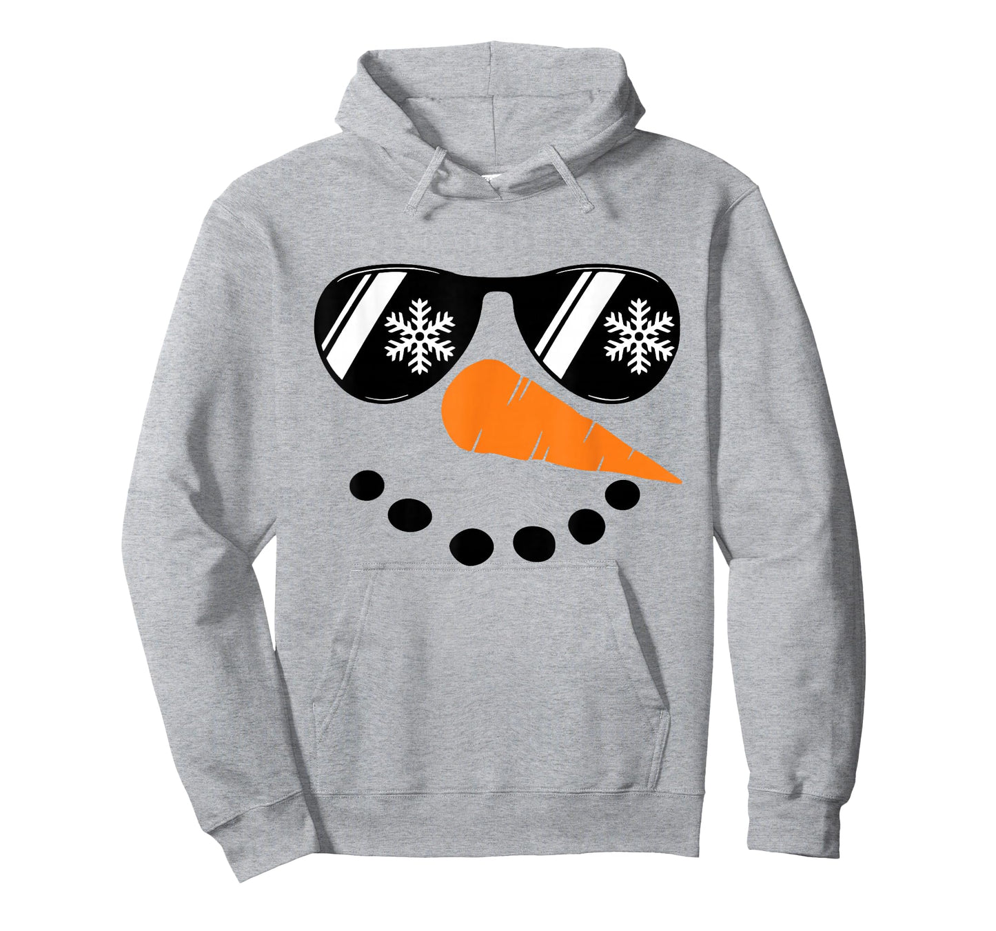 Cool Snowman Face Glasses Christmas Xmas Costume Boy Men T-Shirt