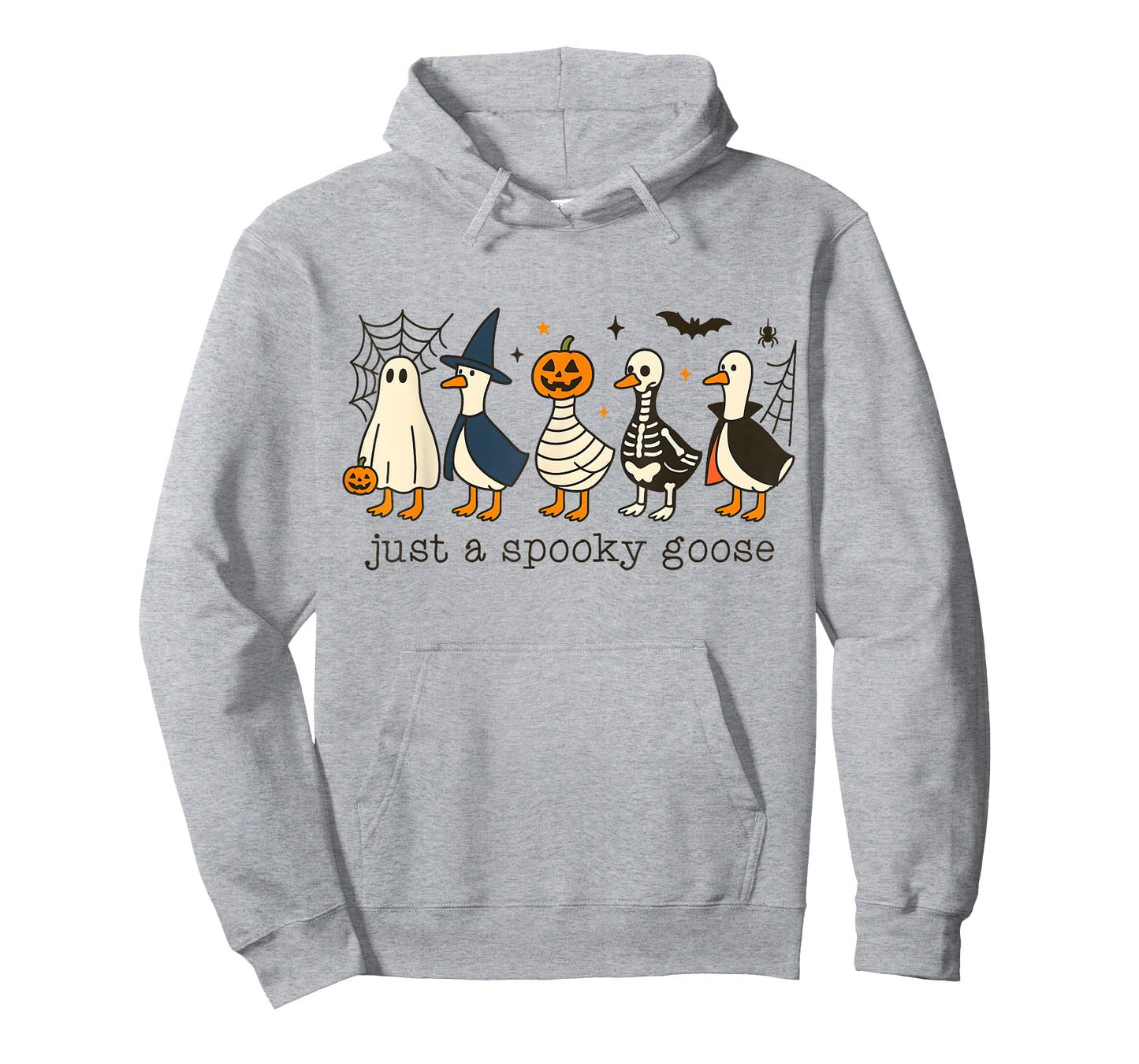 Just A Spooky Goose Silly Funny Skeleton Halloween Costume T-Shirt