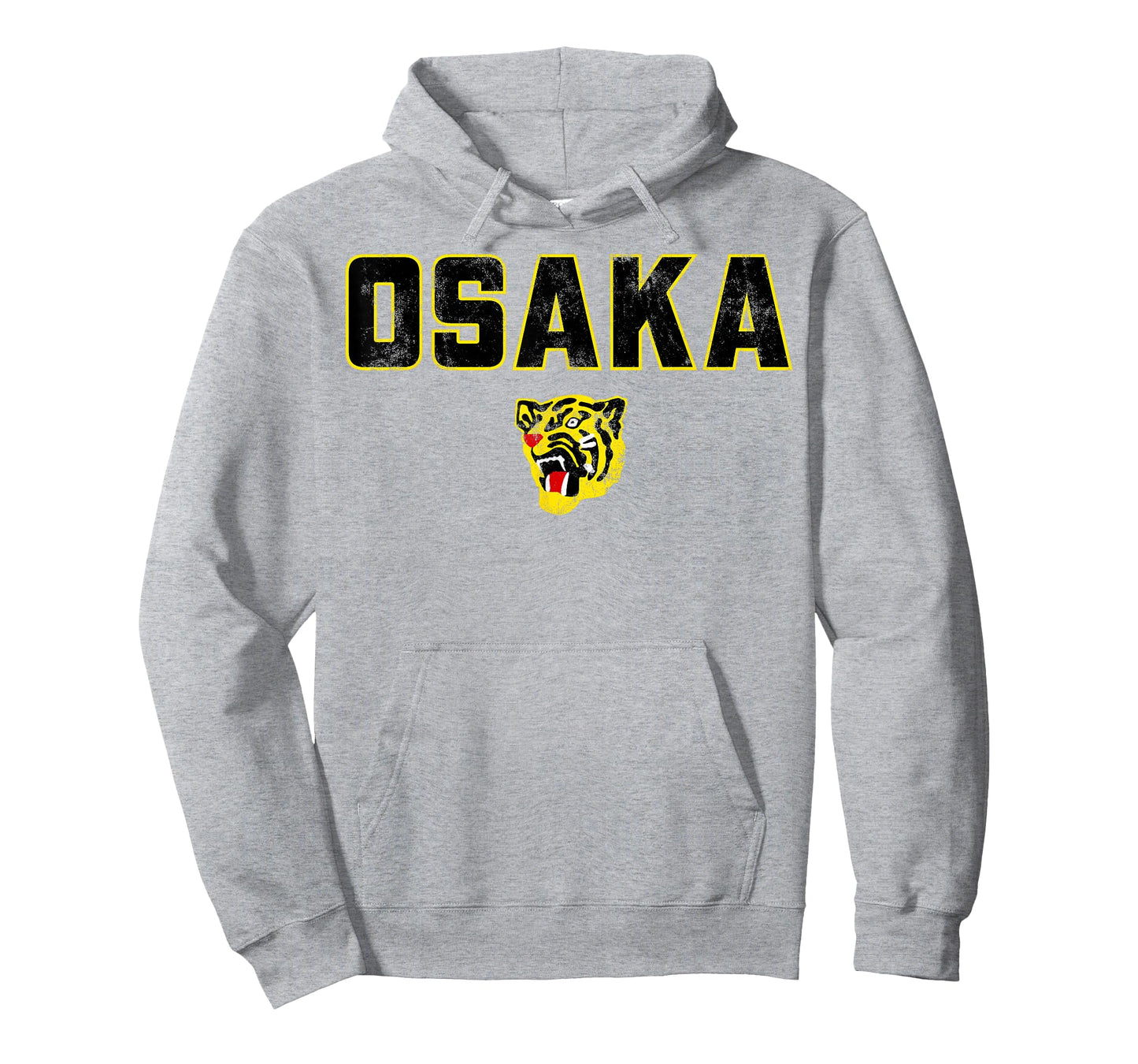 Osaka Tigers Vintage Japanese Baseball (Black) T-Shirt