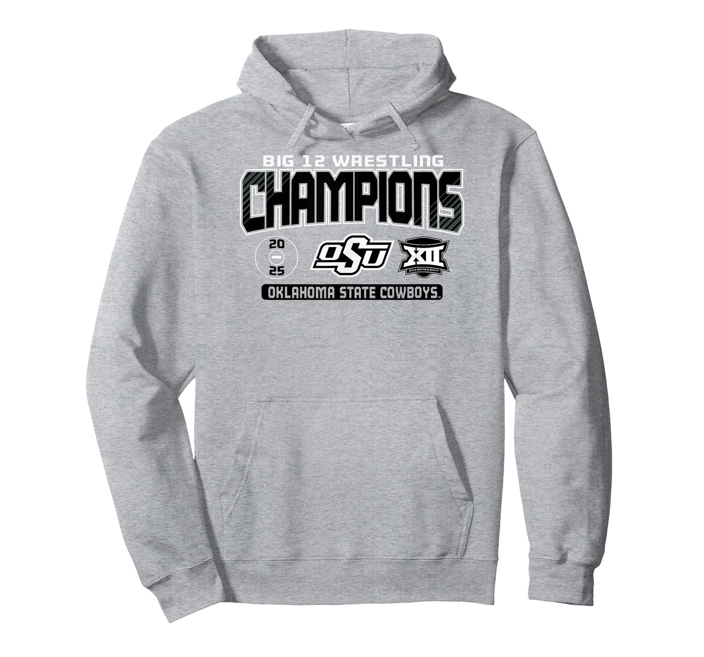 Oklahoma State Cowboys Wrestling Big 12 Champs 2025 T-Shirt