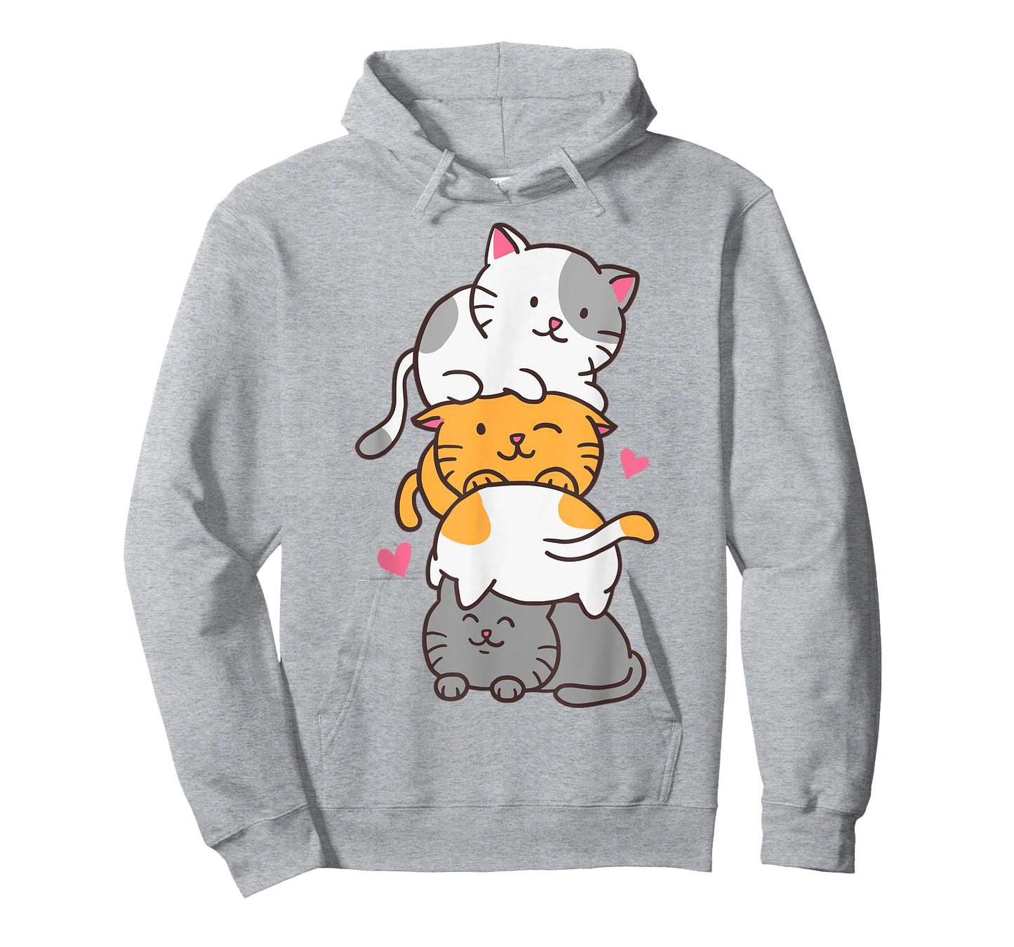 Cat Cats Cute Kitty Pile Anime Kawaii Neko Gift Cat Lovers T-Shirt for Men Women Kids