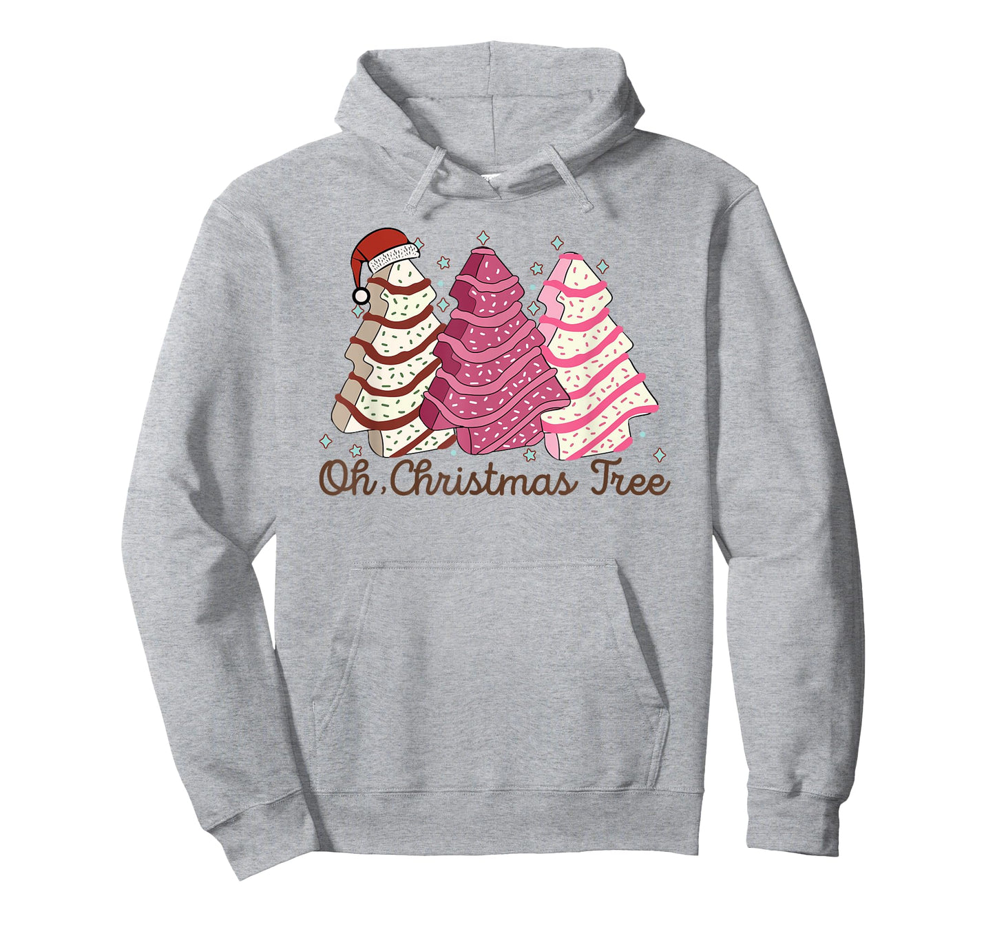 Oh Christmas Tree Cakes Funny Christmas Snack Cake Men Women T-Shirt