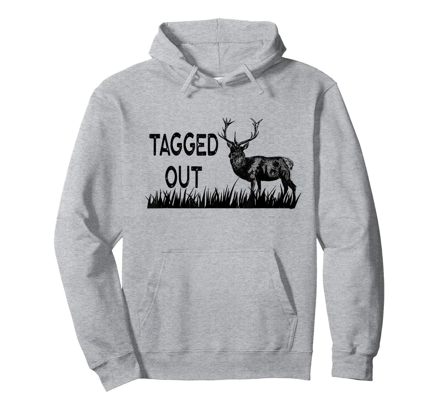 Tagged Out Vintage Graphic Hunter Hunt Elk Deer Antler Rack T-Shirt