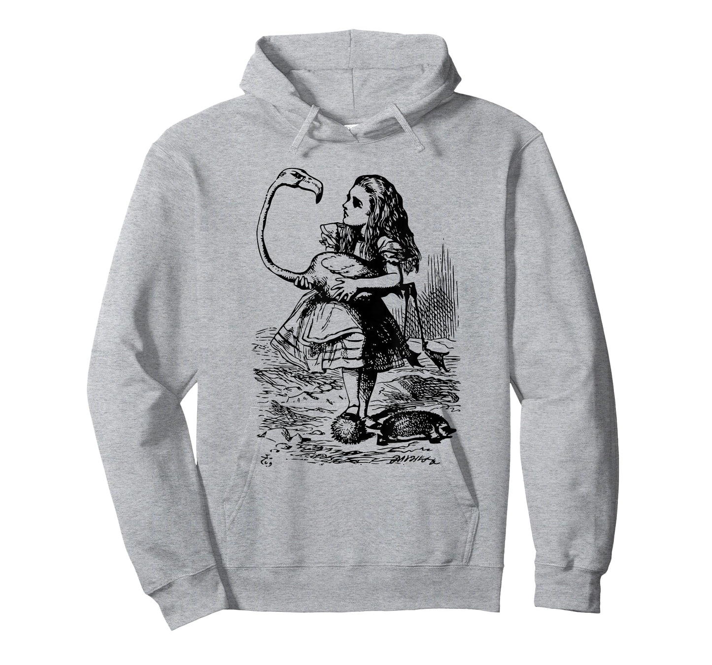 Big Texas Alice in Wonderland Alice Flamingo Croquet T-Shirt T-Shirt