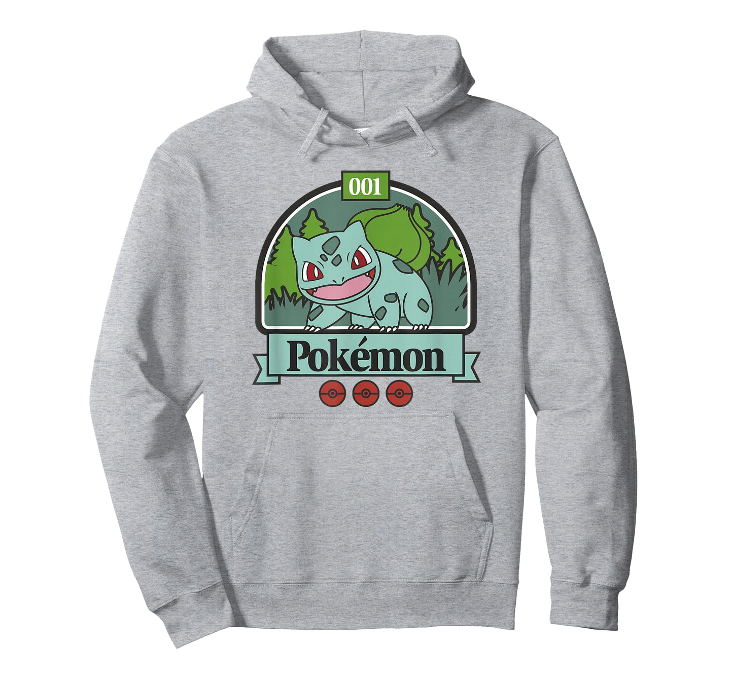Pokémon 001 Bulbasaur Outdoor Adventure Grassy Park Badge T-Shirt