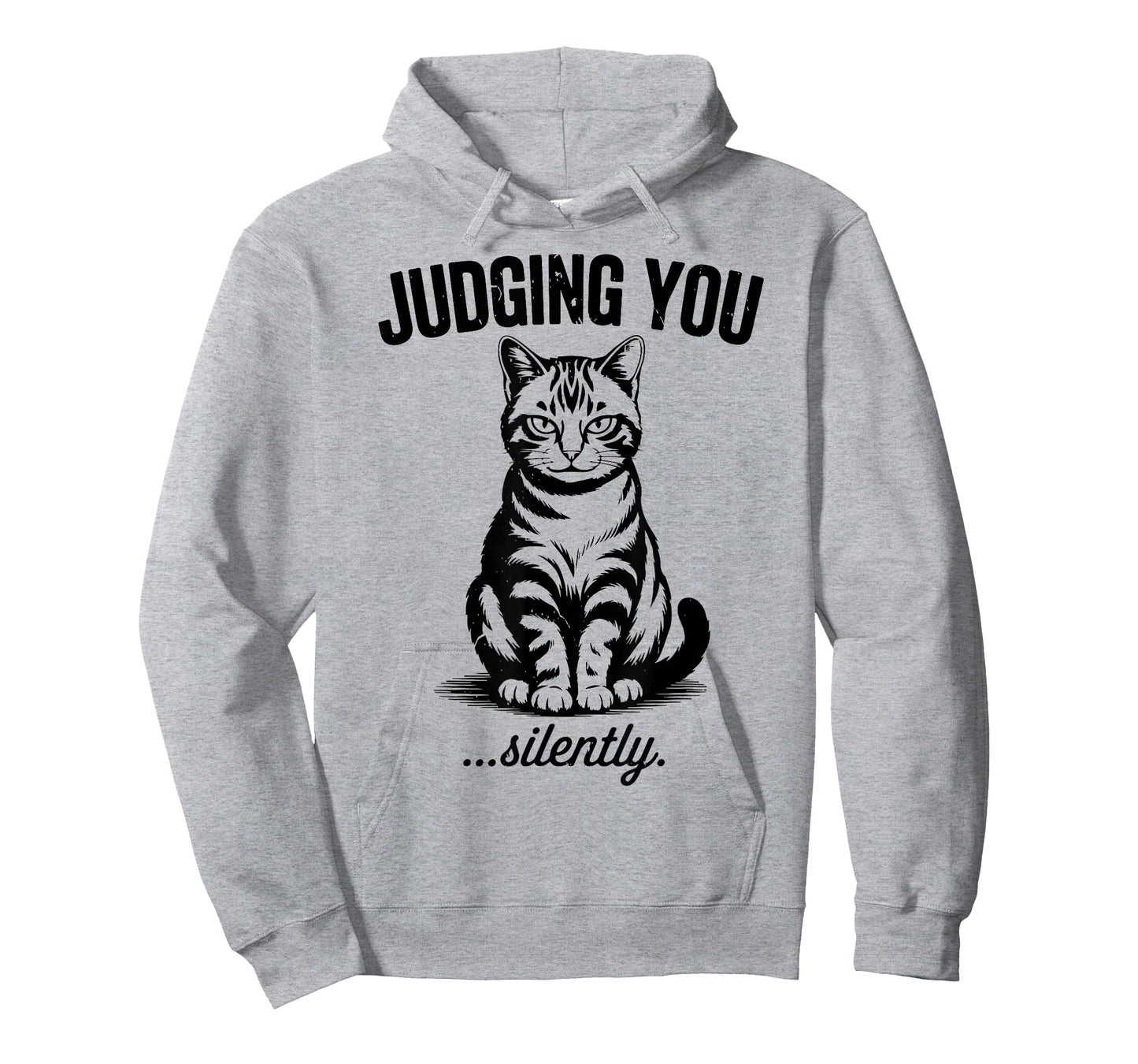 Funny Cat I'm Silently Judging You Daddy Tabby Cat Mom Dad T-Shirt