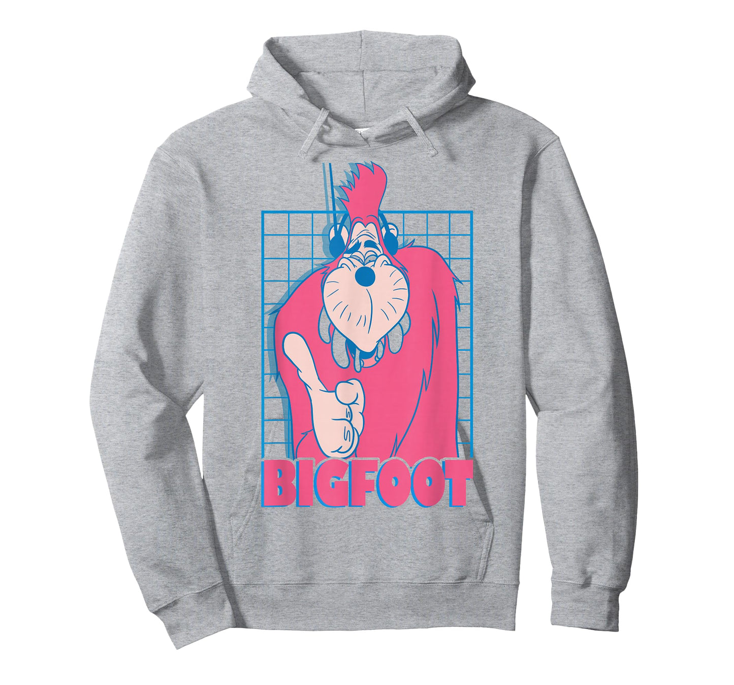 Disney A Goofy Movie Retro Vintage Neon Bigfoot Grid T-Shirt