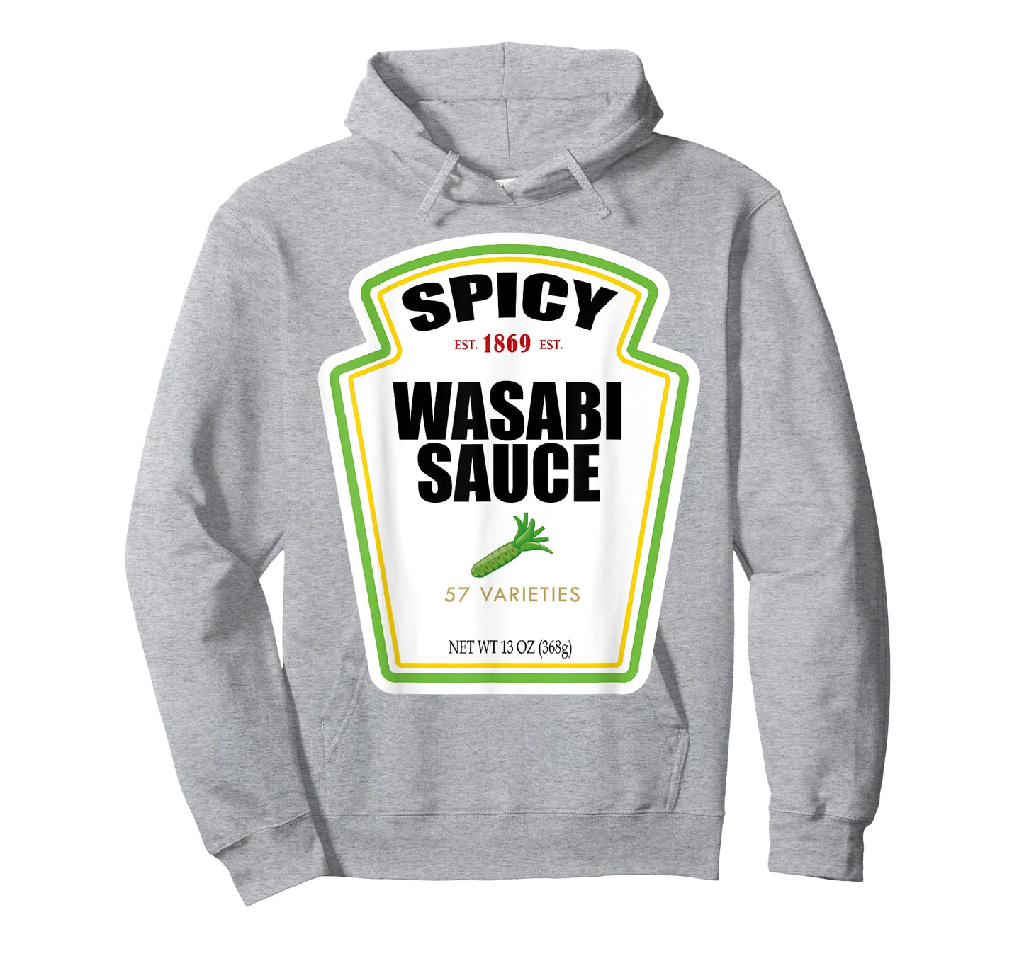 Spicy Wasabi Sauce Bottle Label Funny Halloween Costume T-Shirt