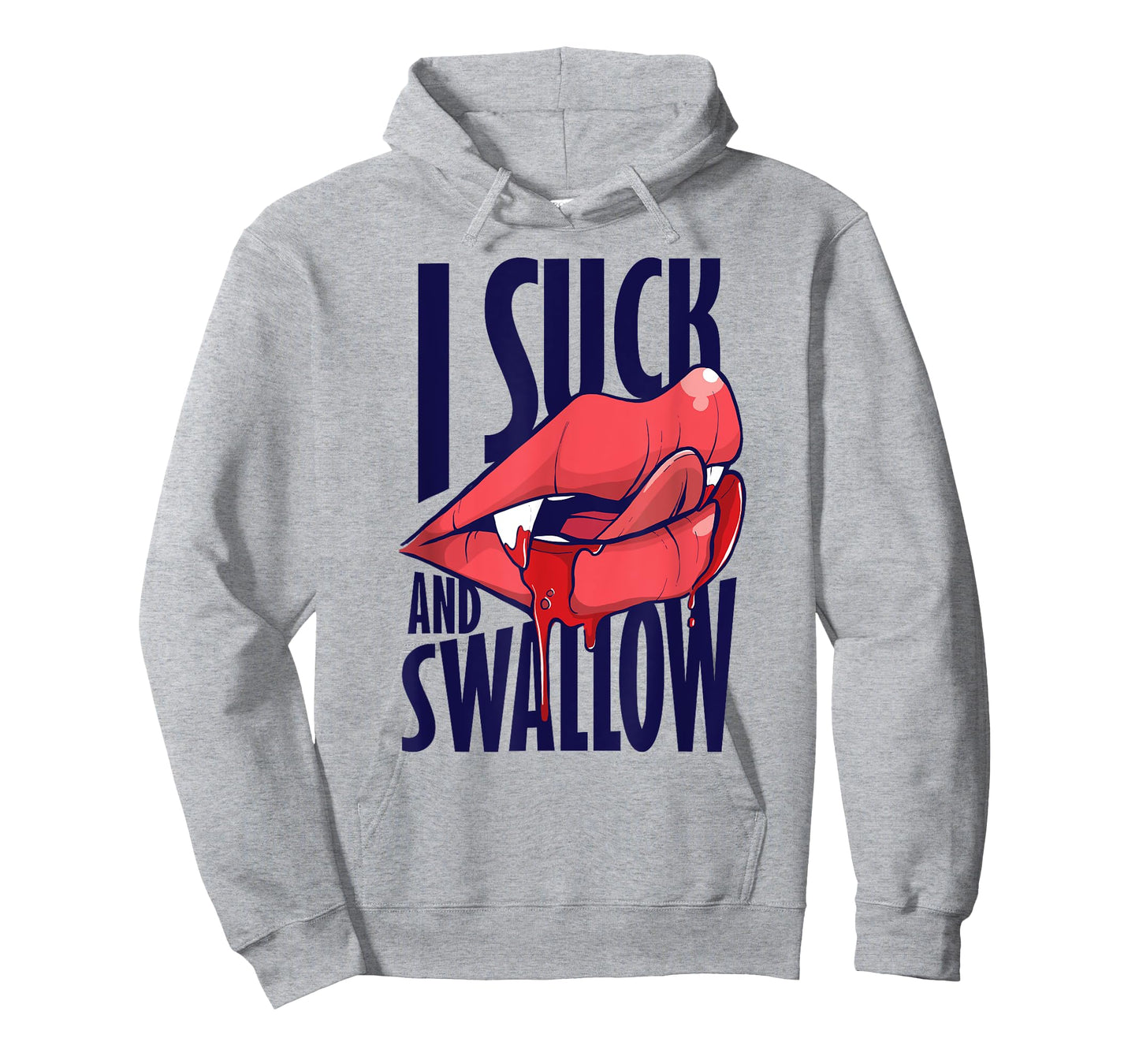 I Suck And Swallow Sexy Vampire Graphic T-Shirt T-Shirt