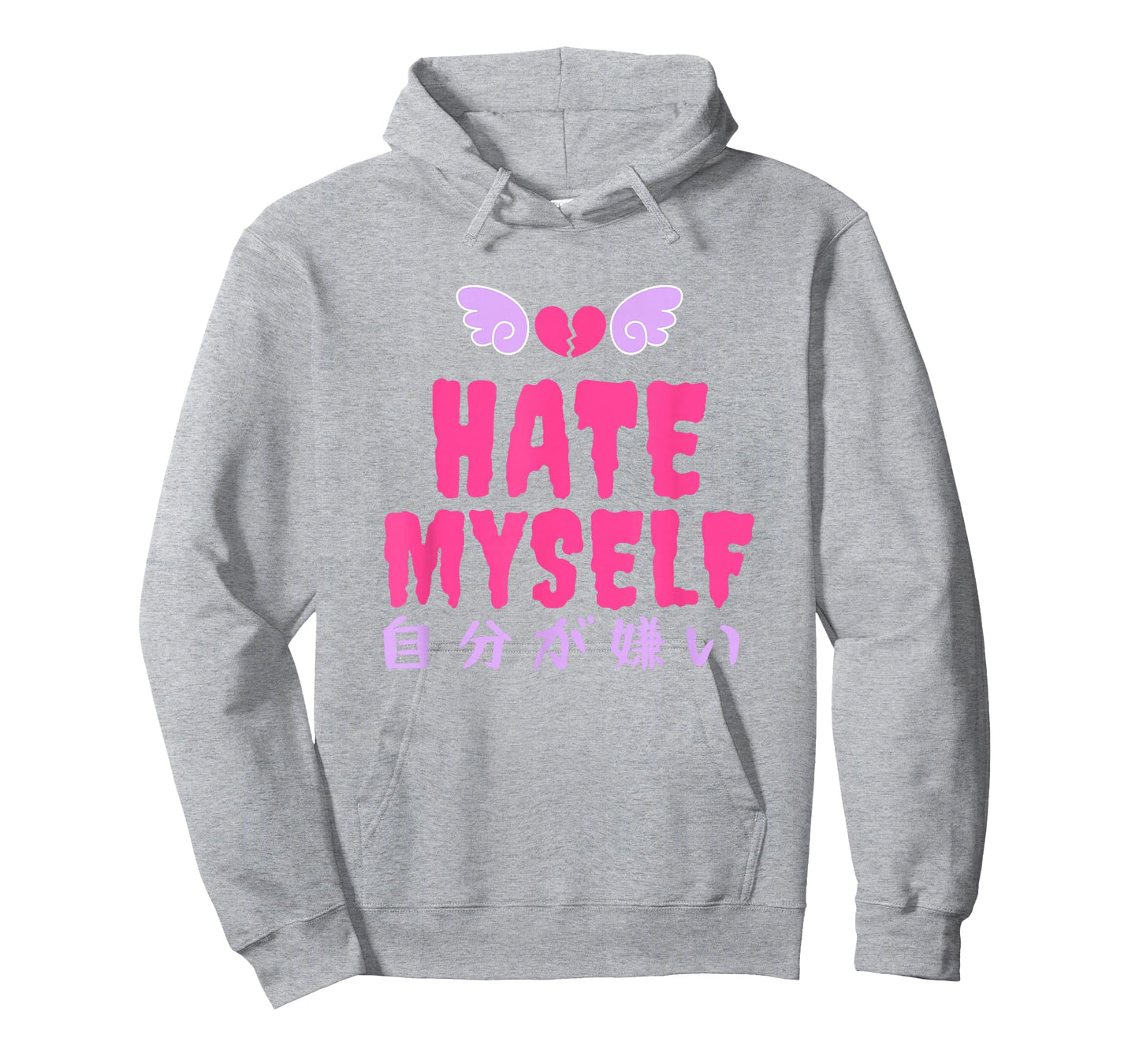 Yami Kawaii Hate Myself BLUE PINK Pastel Goth T-Shirt