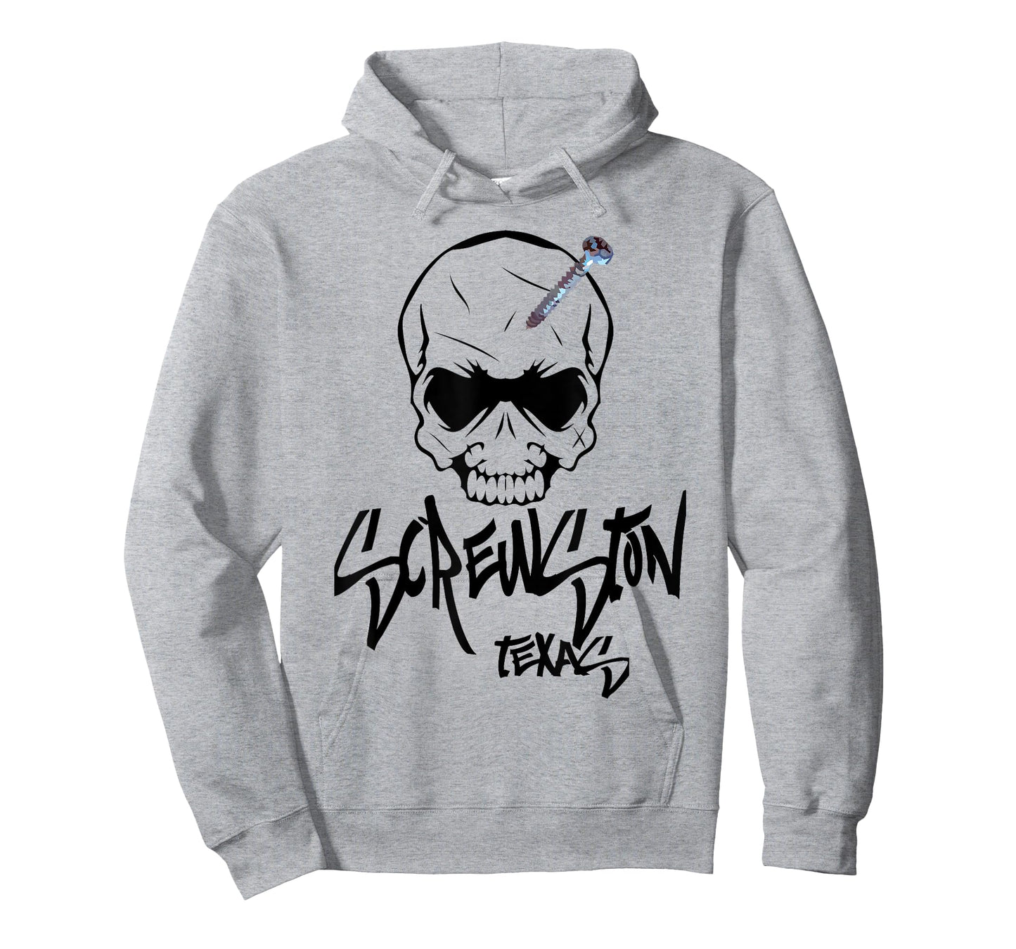 Screwston Texas | Screwhead Skeleton Skull T-Shirt