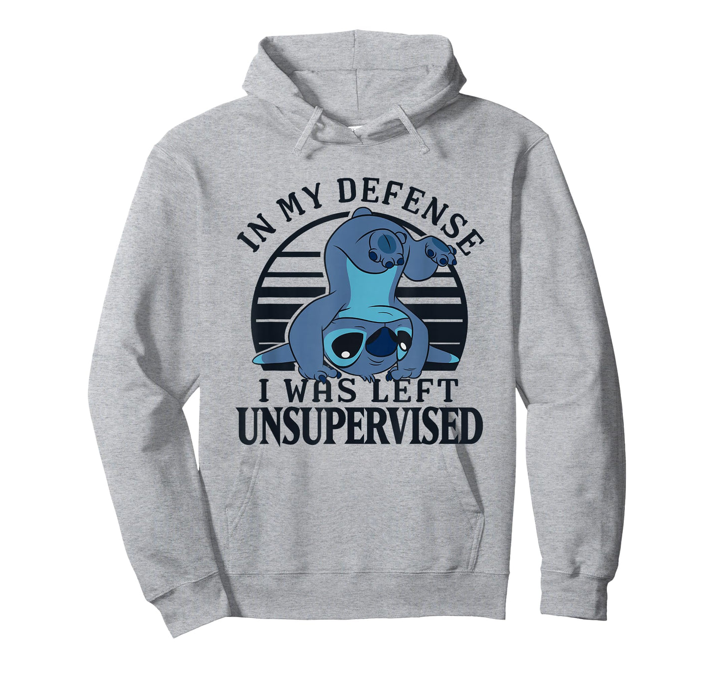 Disney Lilo & Stitch I was Left Unsupervised Retro Stripes T-Shirt