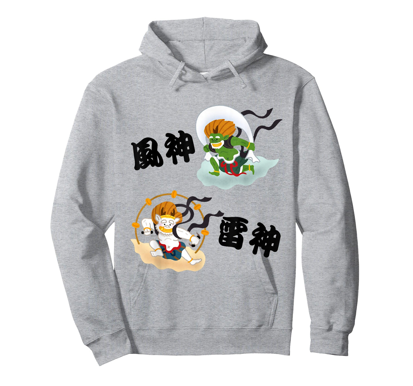 Fujin & Raijin Wind and Thunder Gods of Japan T-Shirt