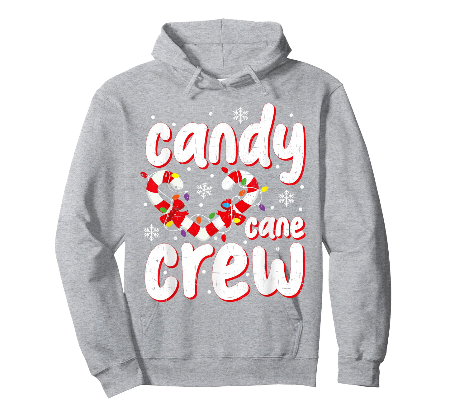 Christmas Candy Cane Crew Santa Xmas Kids Toddler Women Men T-Shirt
