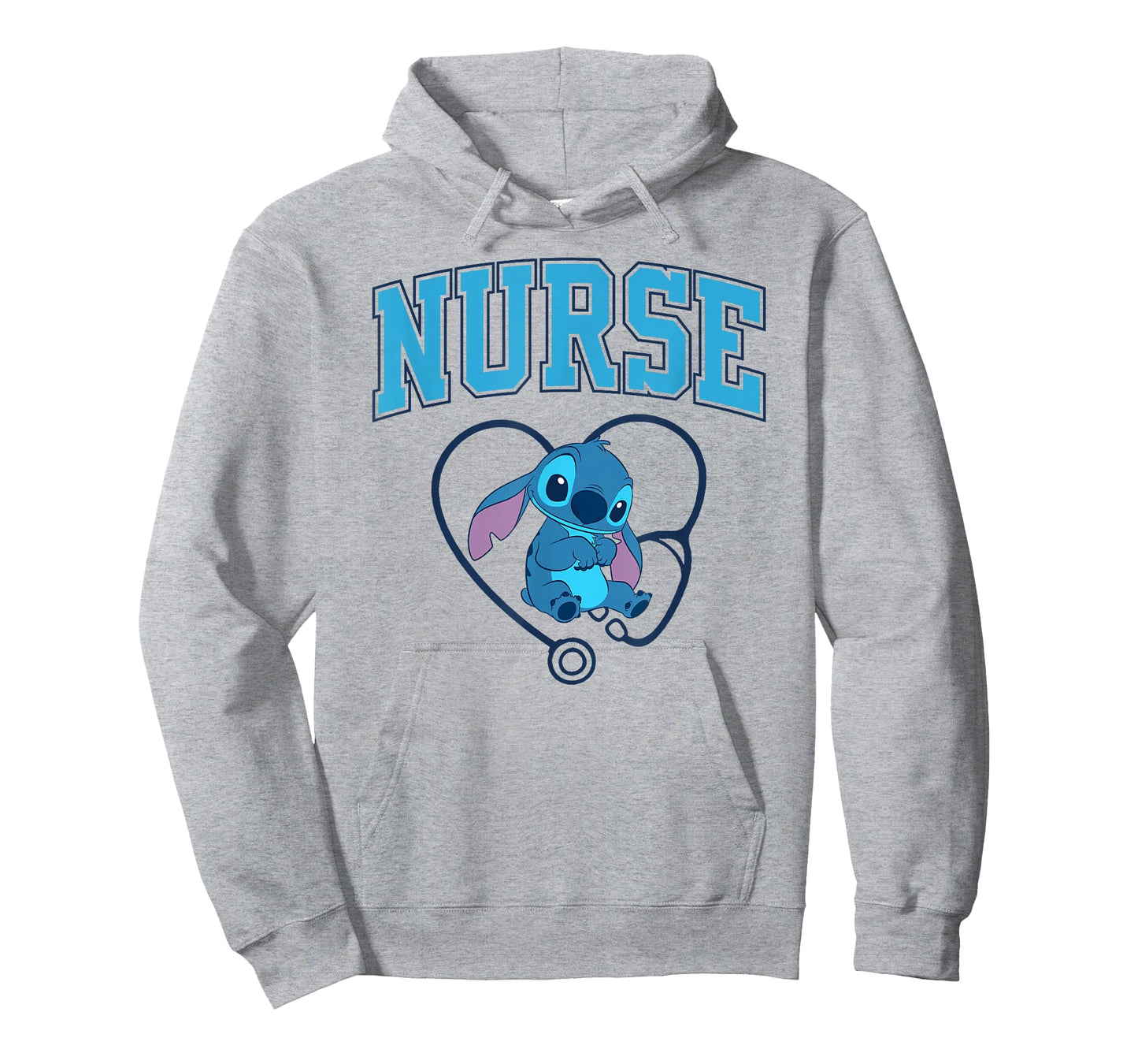 Disney Lilo & Stitch Proud Nurse Career Varsity Style T-Shirt