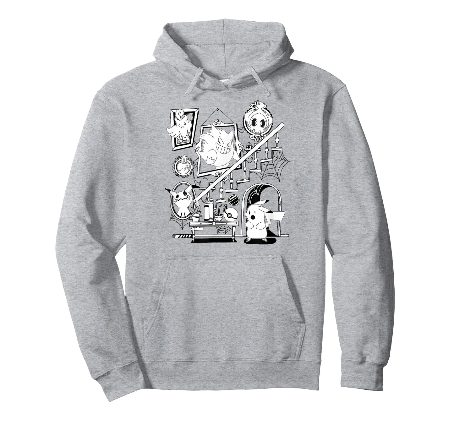 Pokémon - Halloween Orange Gengar Mimikyu Duskull Litwick T-Shirt