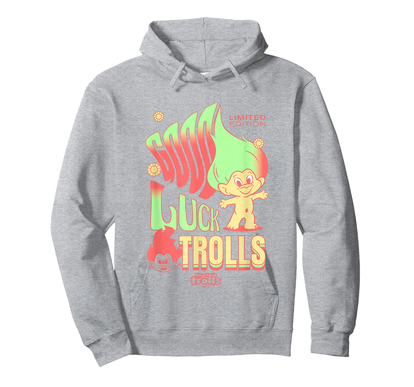 Good Luck Trolls Limited Edition 60's Retro Vibe Chest Logo T-Shirt