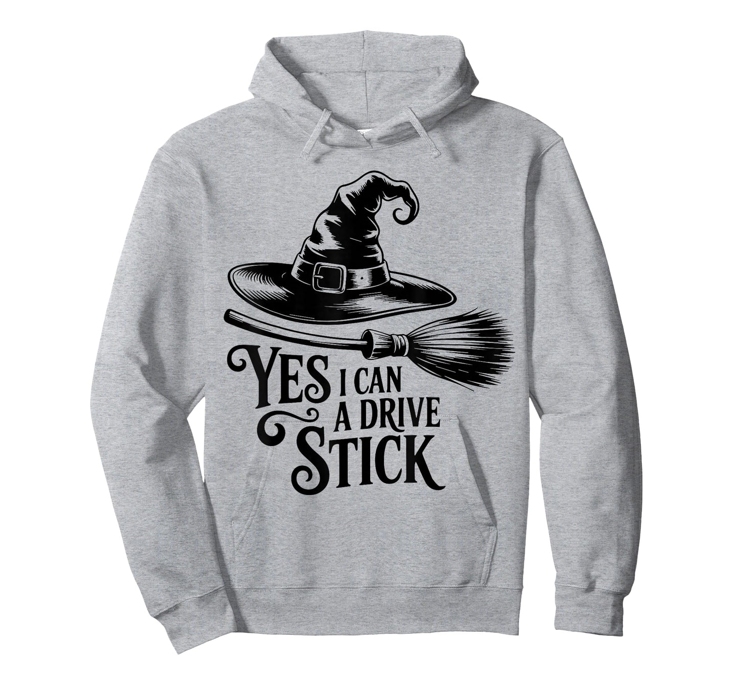 Yes, I Can Drive A Stick Halloween Costume Spooky Witch T-Shirt