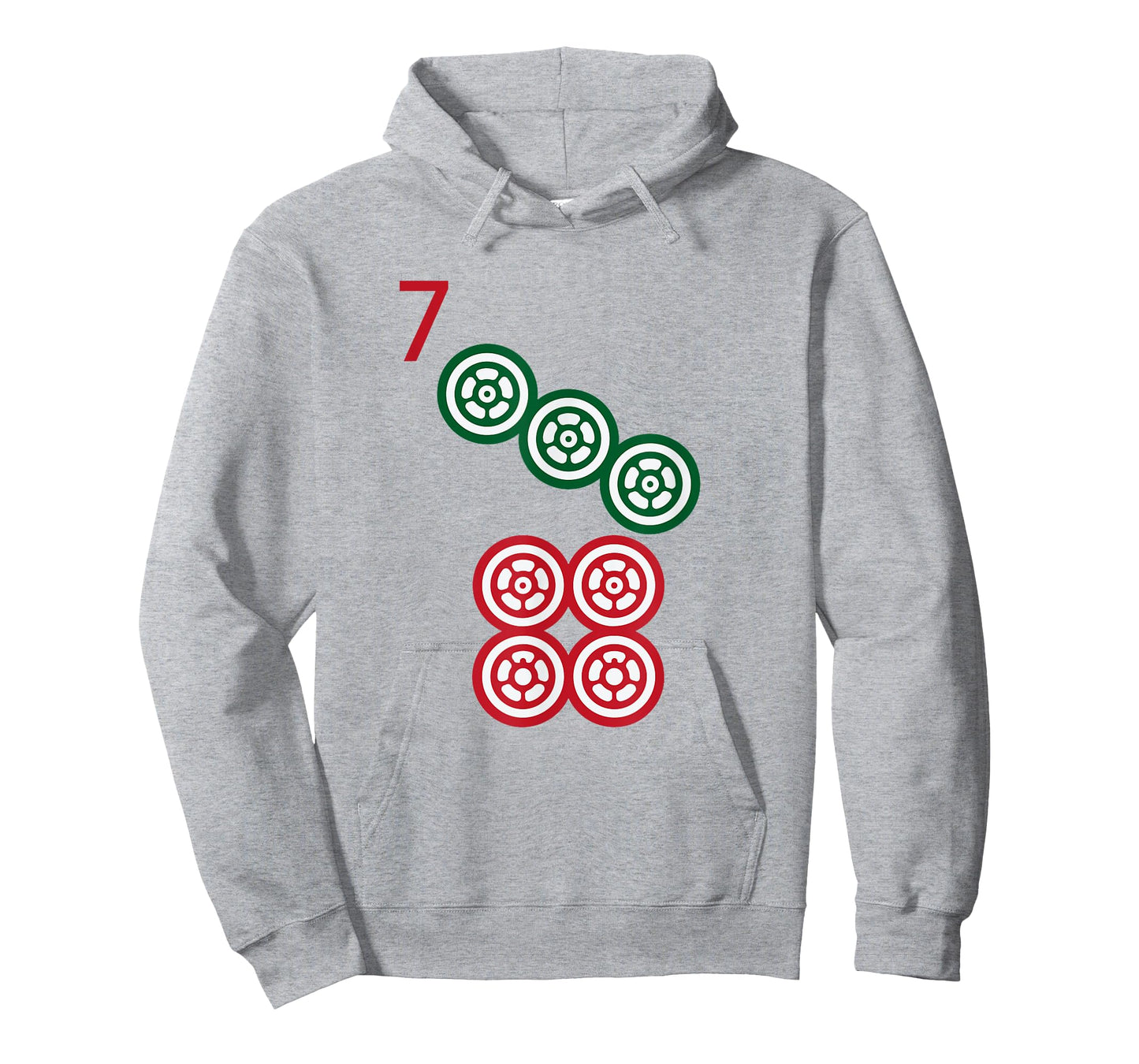 Chinese Mah Jong Dots Pinzu Seven Tile Mahjong Costume T-Shirt