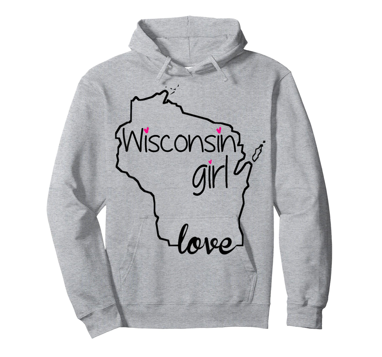 Wisconsin Girl Tshirt I Love Wisconsin Home State Tee T-Shirt
