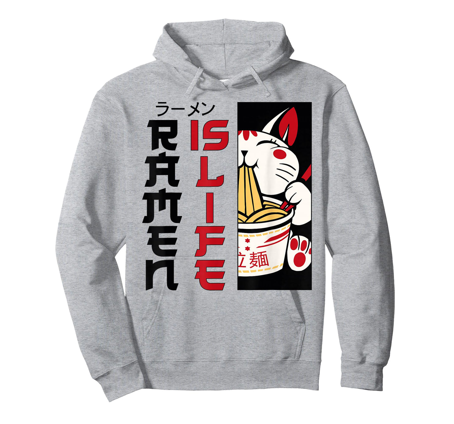 Ramen Noodle Bowl Love Japanese Kawaii Cat Ramen Is Life T-Shirt