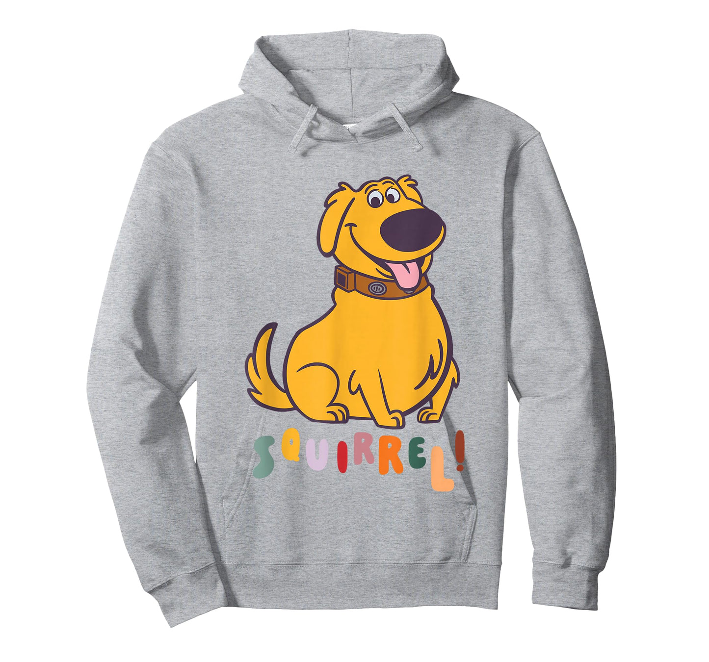 Disney Pixar Up Cute Dug Hunting Squirrel Big Chest Logo T-Shirt