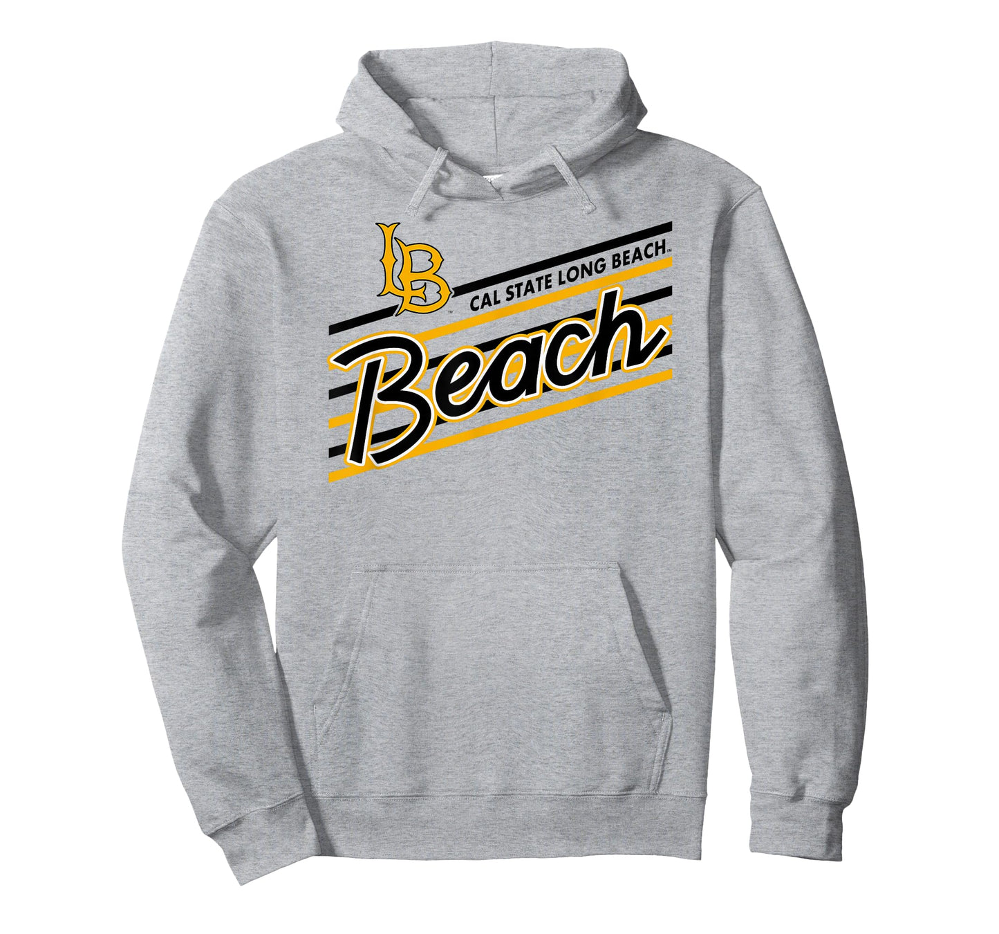 Long Beach State 49ers Retro Performer Gray T-Shirt